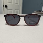 Steve Madden Black & Red Sunglasses with 100% UV Protection