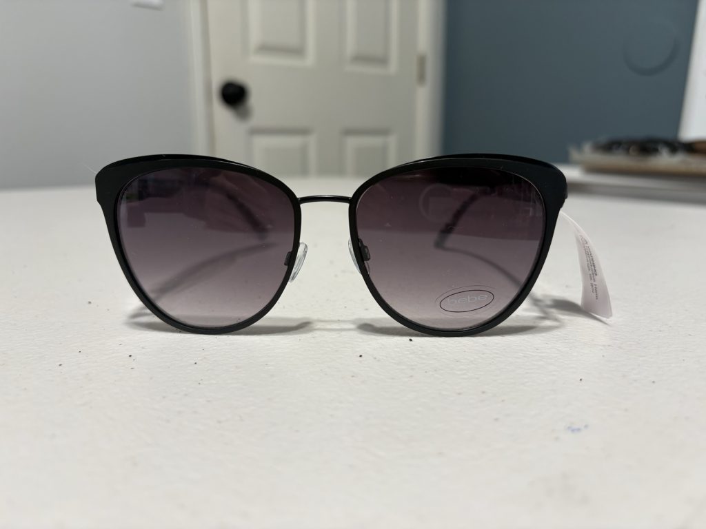 Bebe Black & Grey Leopard Print Sunglasses 100% UV Protection