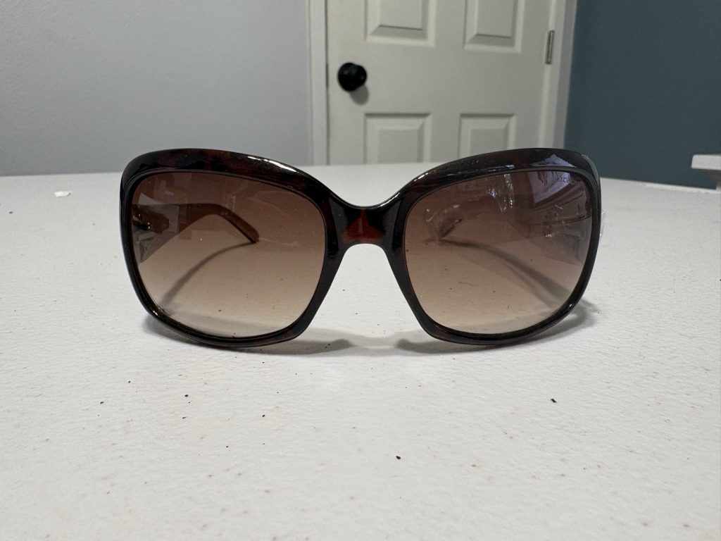 D&G Tortoiseshell Oversized Sunglasses Brown Gradient Lenses