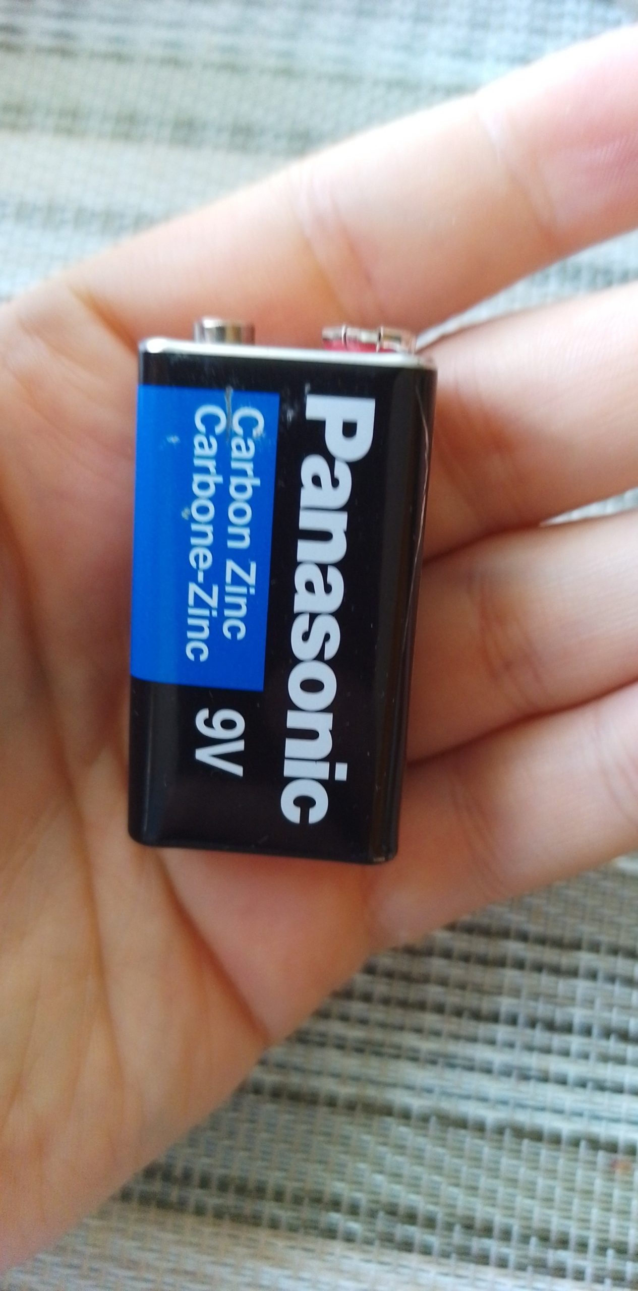 Panasonic Black 9V Carbon Zinc Battery