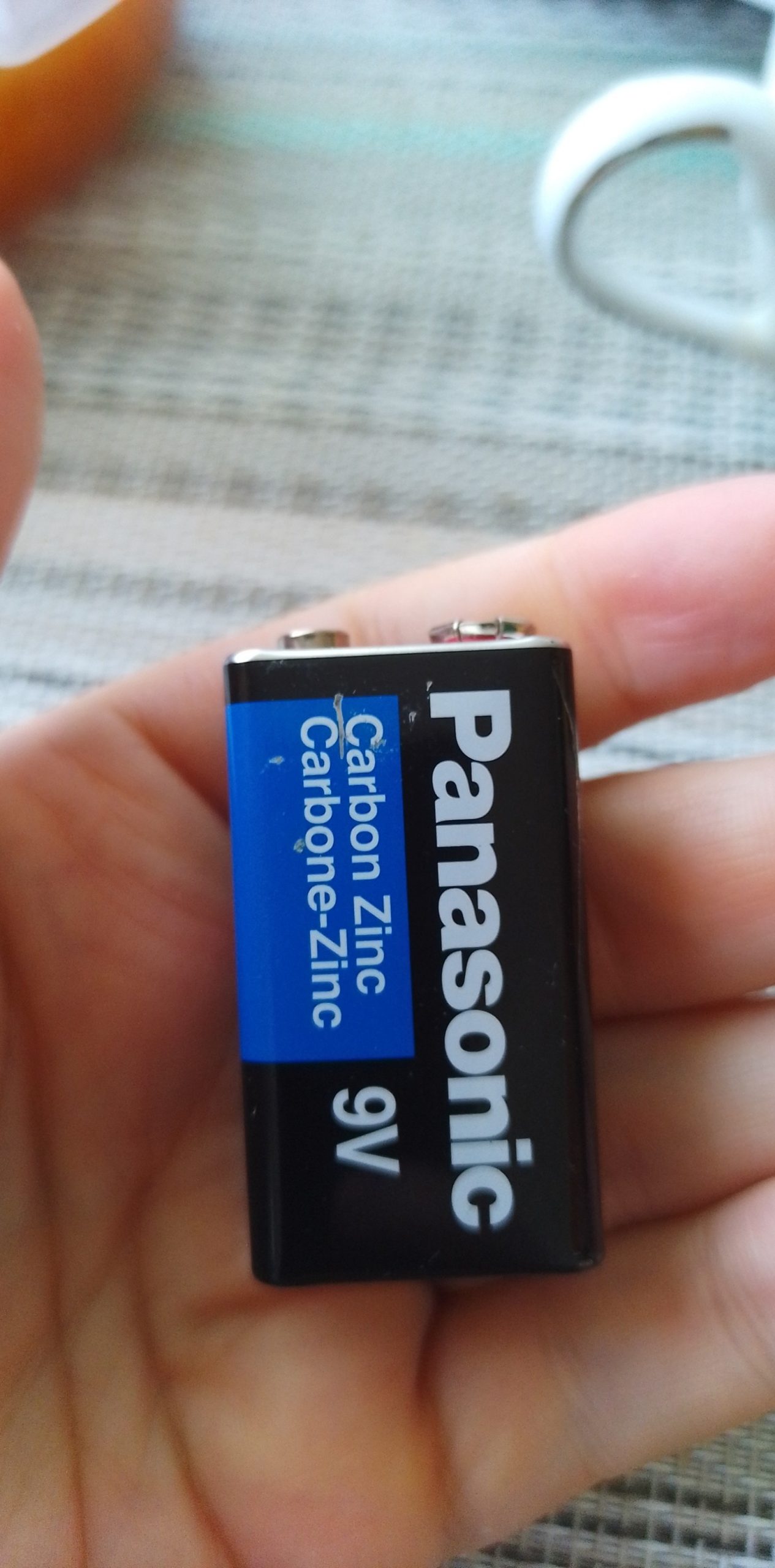 Panasonic Black & Blue 9V Carbon Zinc Battery