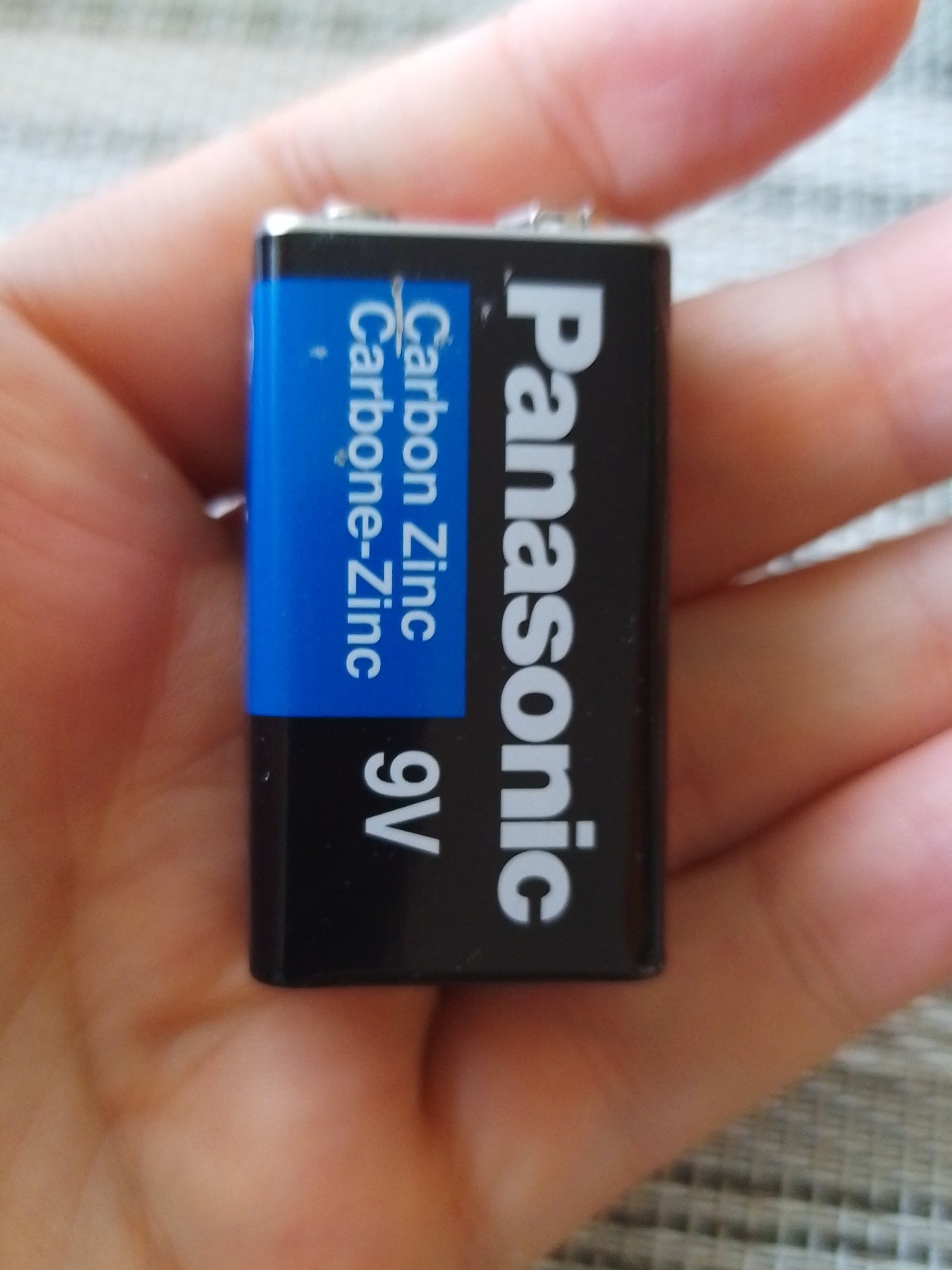 Panasonic Black & Blue 9V Carbon Zinc Battery