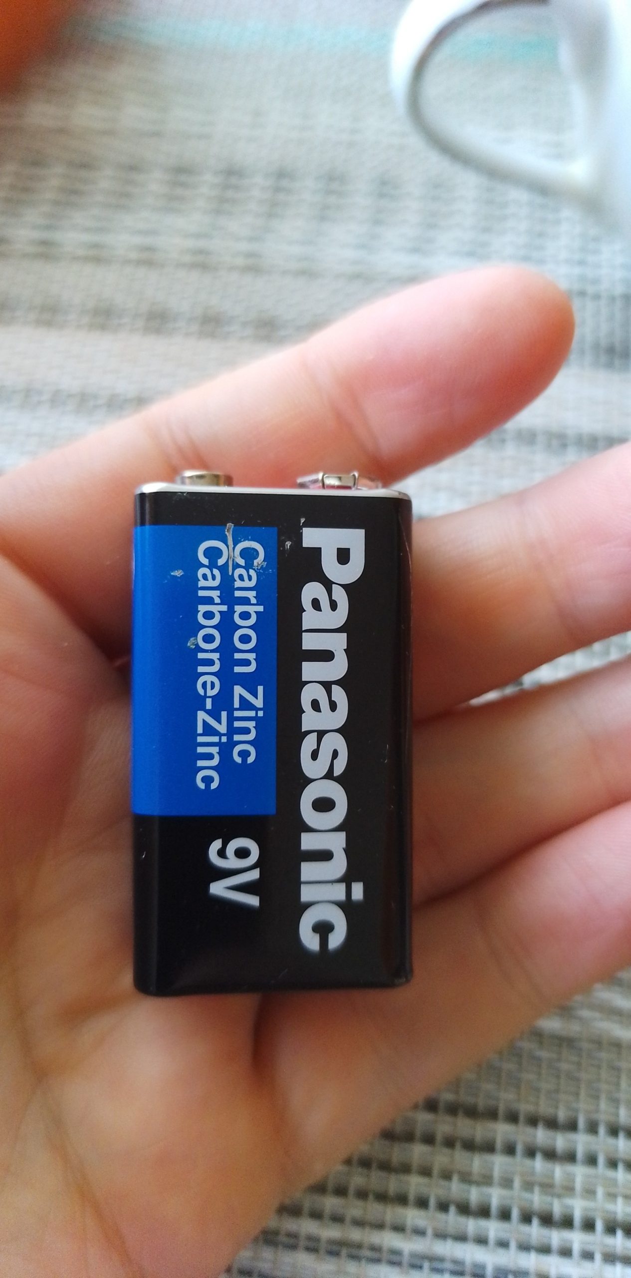 Panasonic Black 9V Carbon Zinc Battery