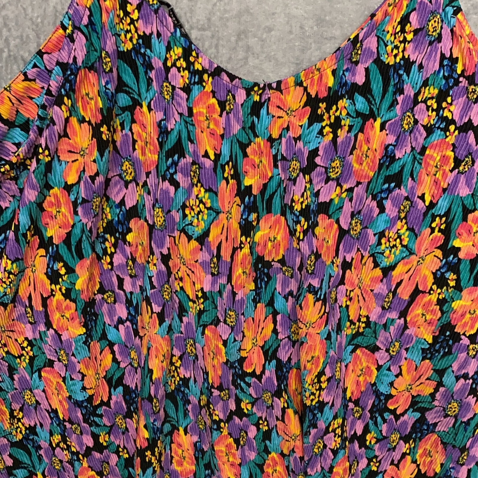 Multi Floral Print Sleeveless Camisole Top UK 14 image 2