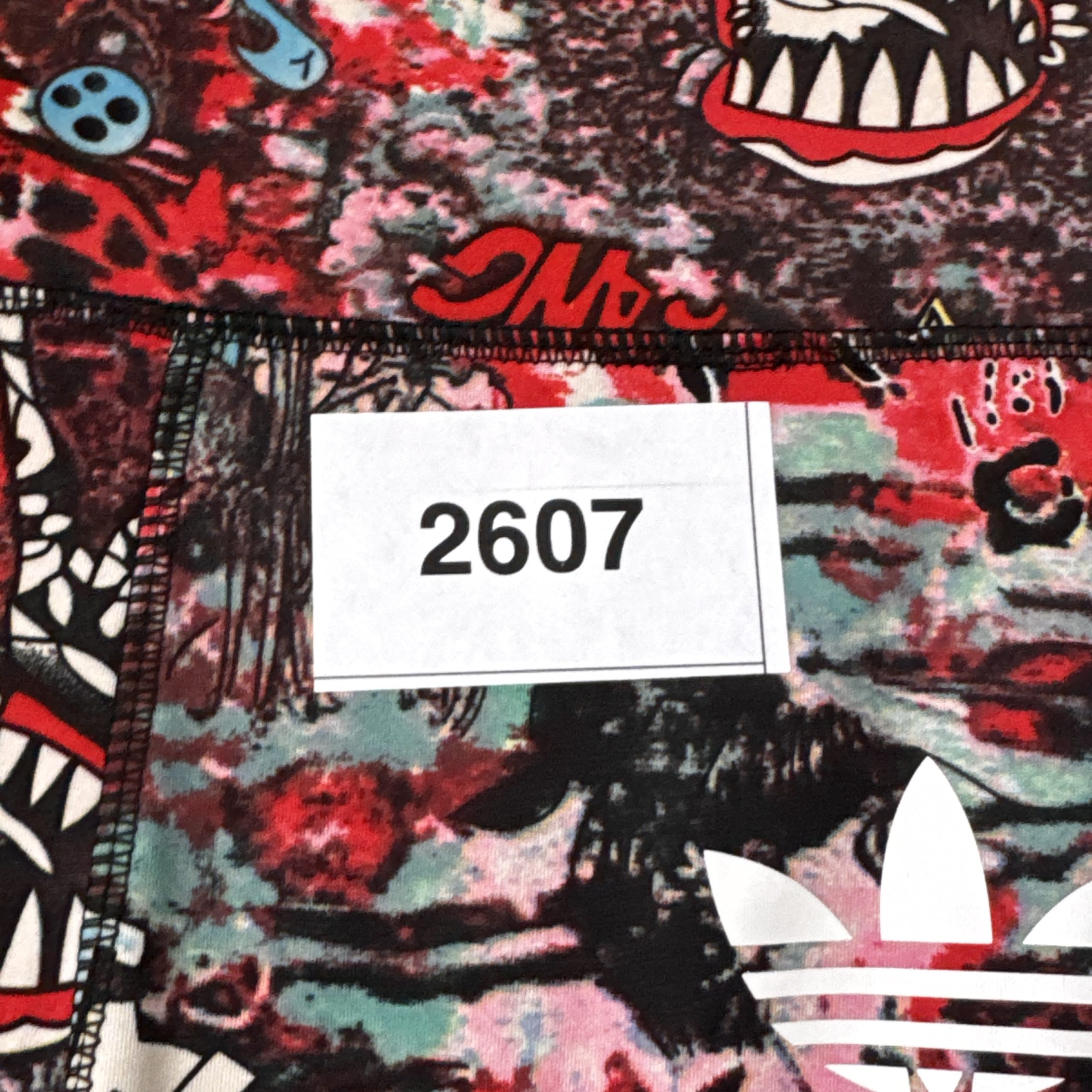 Adidas Multi-Colour Graphic Print Cropped Leggings M 2607 image 5