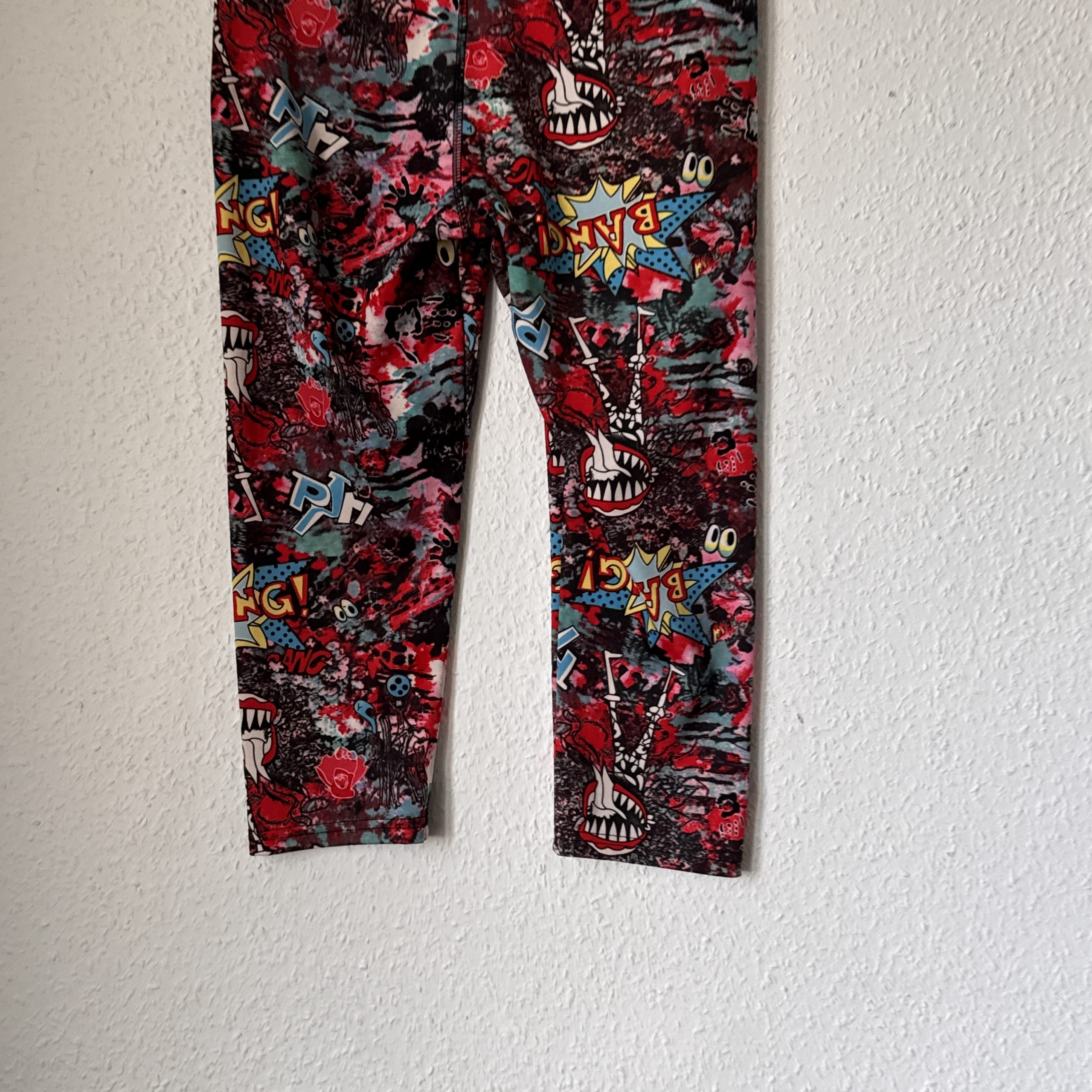 Adidas Multi-Colour Graphic Print Cropped Leggings M 2607 image 9