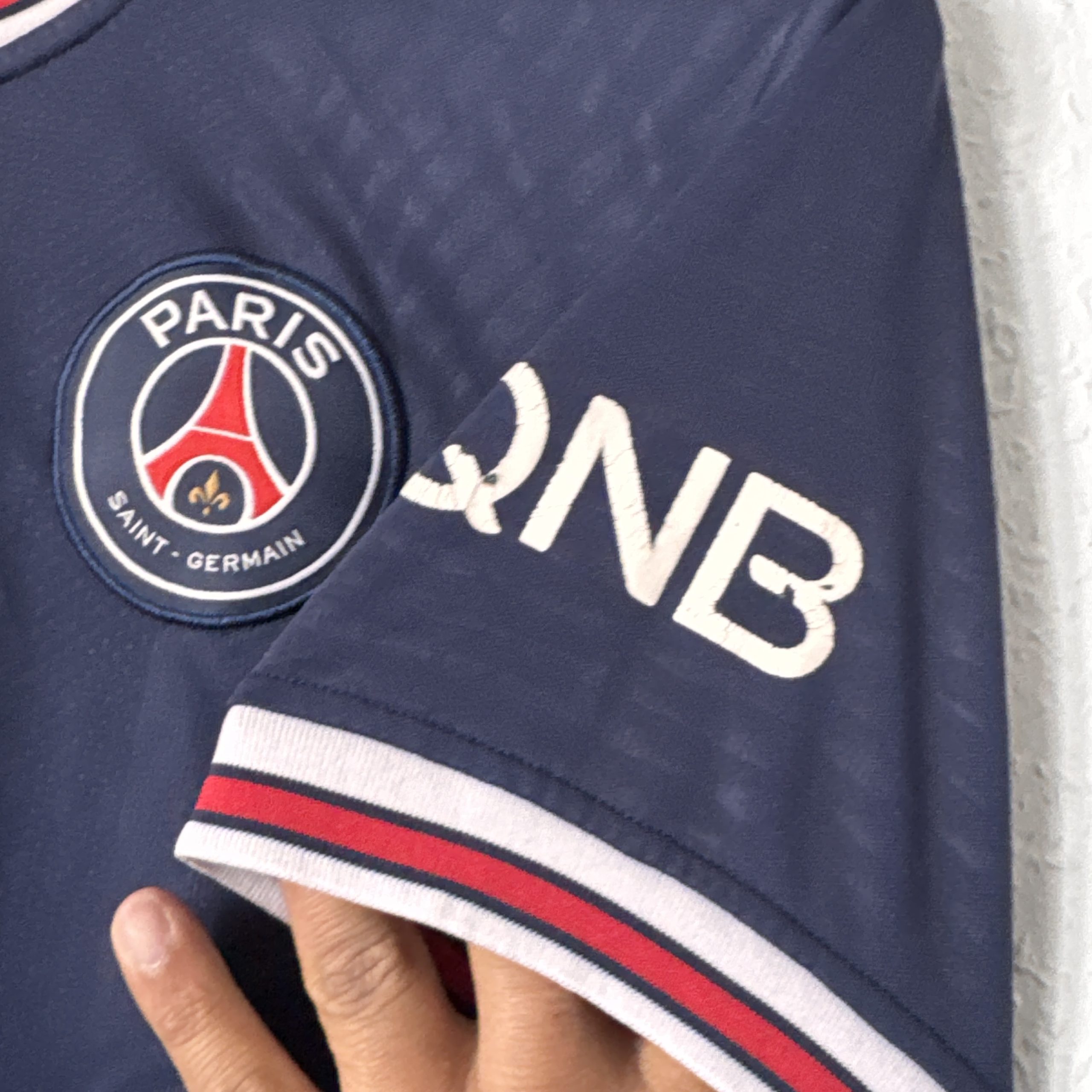 Paris Saint-Germain Navy Football Jersey Size S with Logos 2616 image 7
