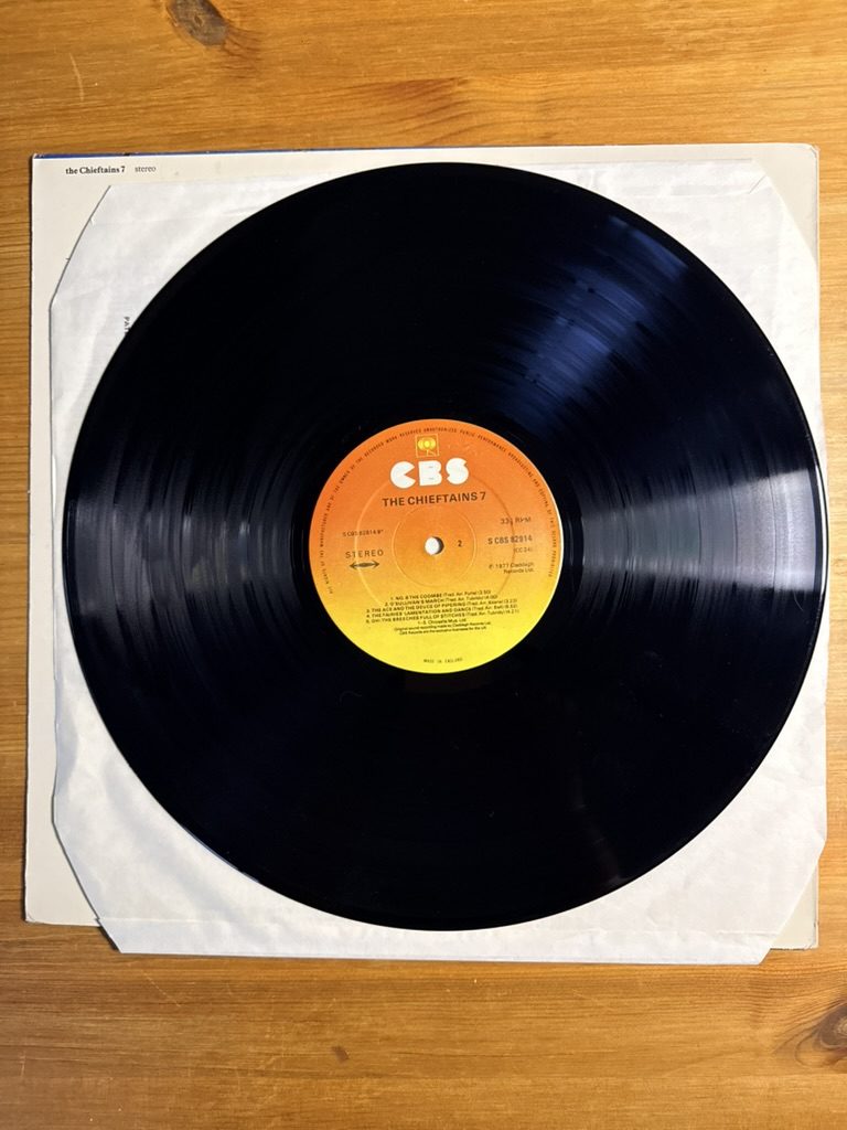 The Chieftains 7 Vinyl LP Record CBS VG+ image 4
