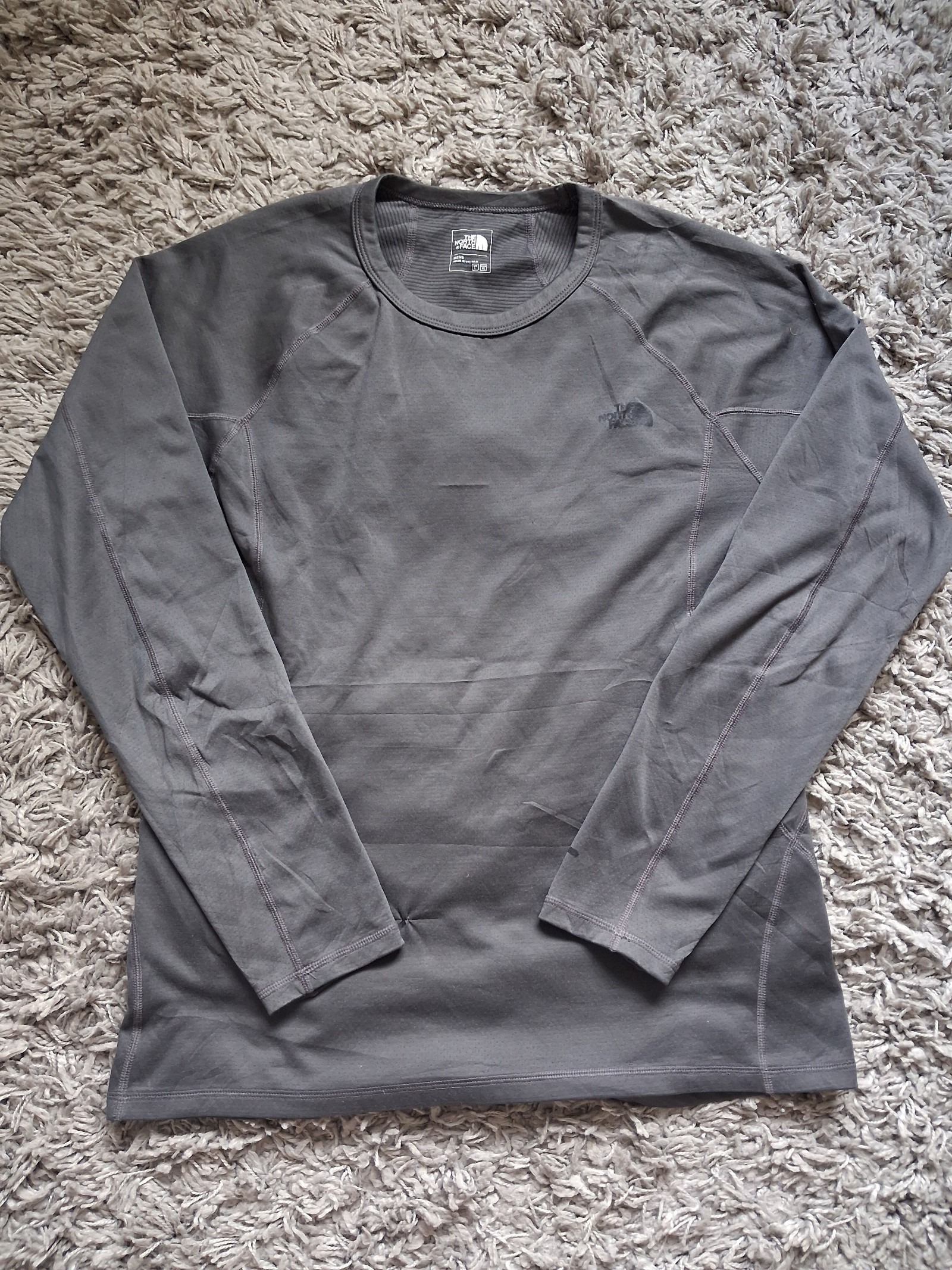 The North Face Grey Mens Long Sleeve Top Large
