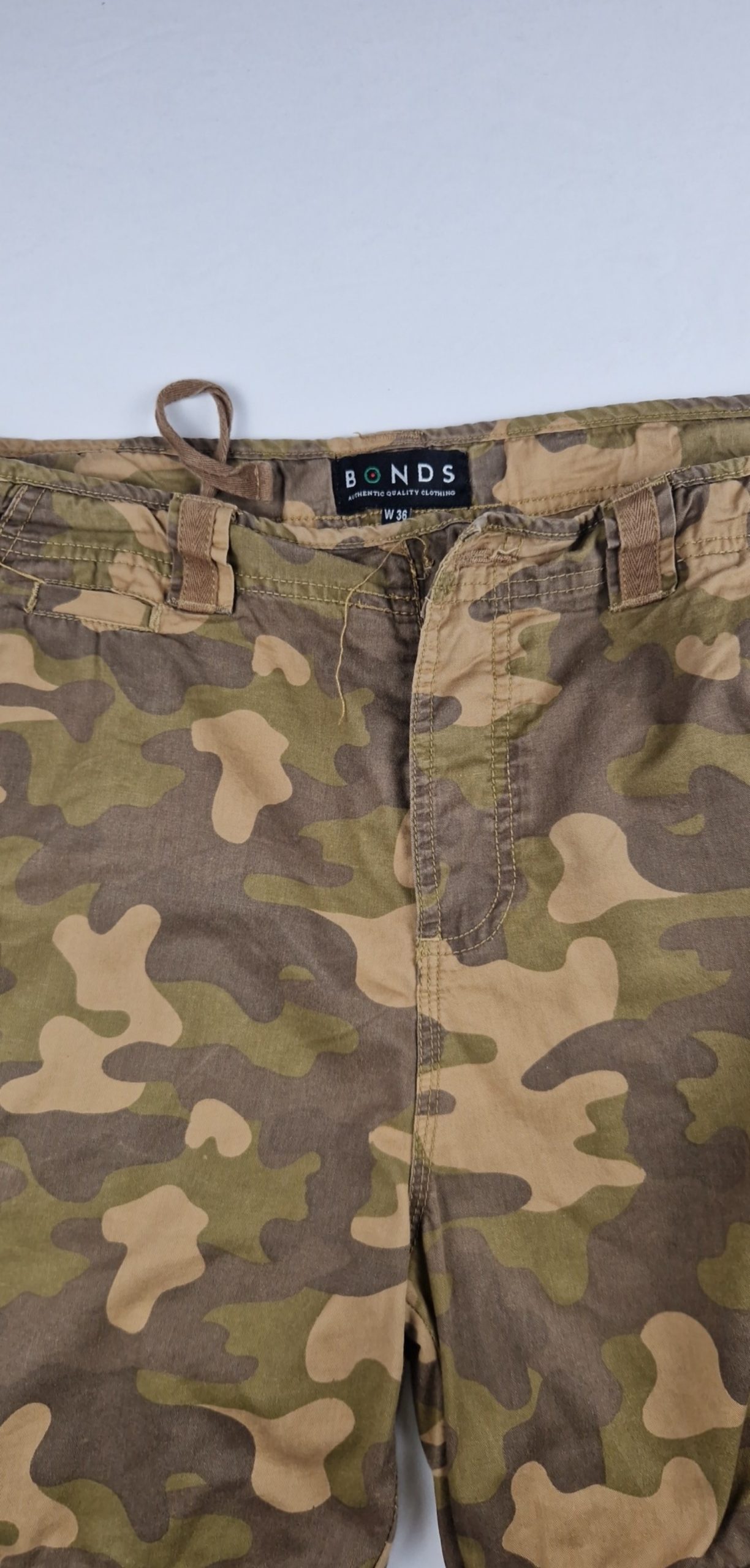 Bonds Brown & Green Camouflage Trousers W36