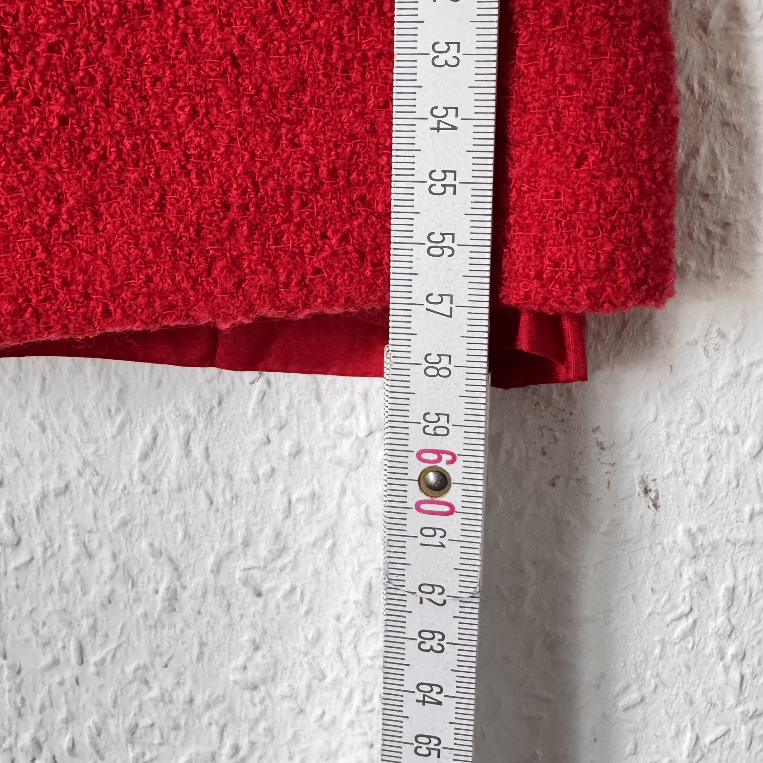 Hans Erras Red Wool Blend Pencil Skirt Lined Size 36 2624 image 9