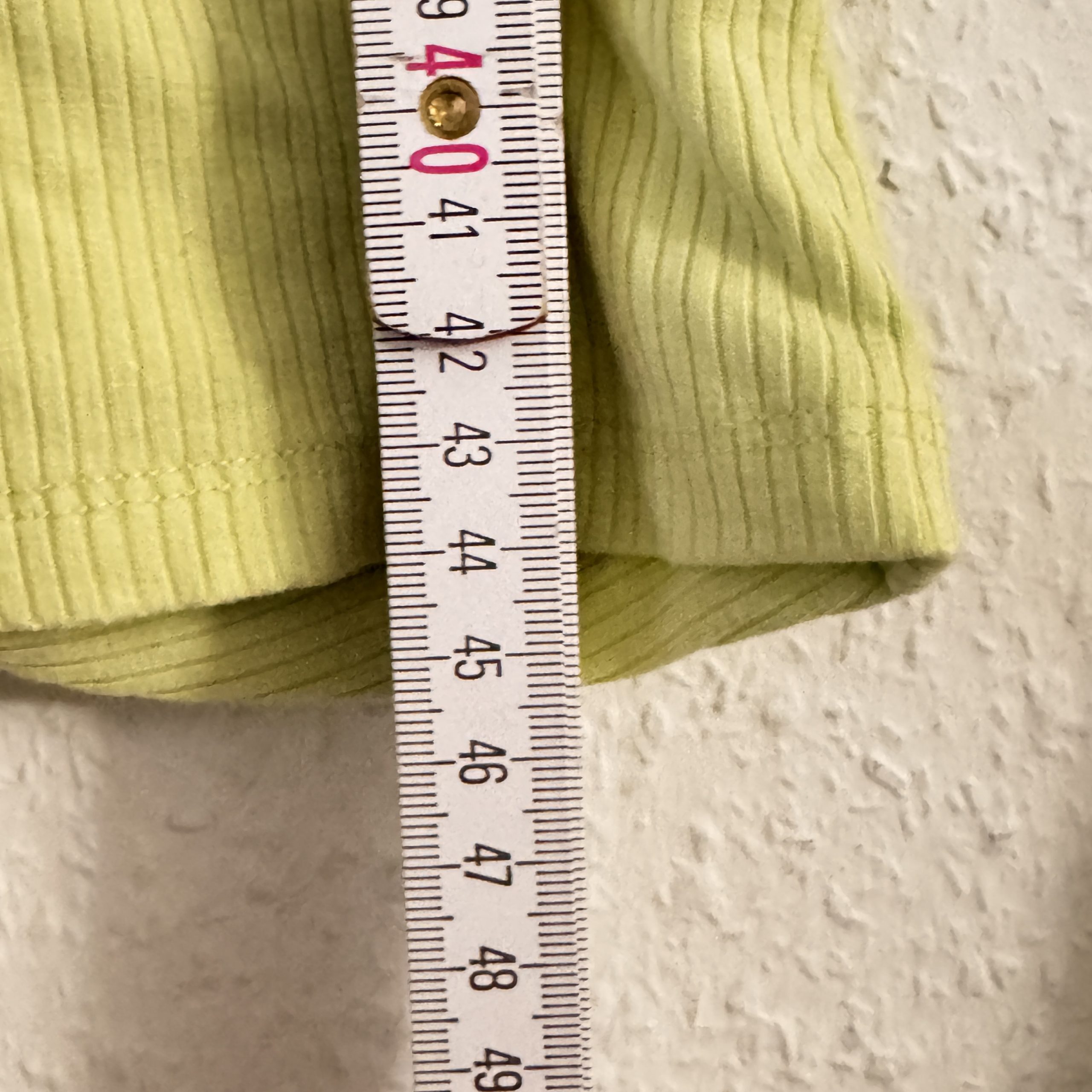 Tally Weijl Light Green Ribbed Twist Front Top M 2638 image 9