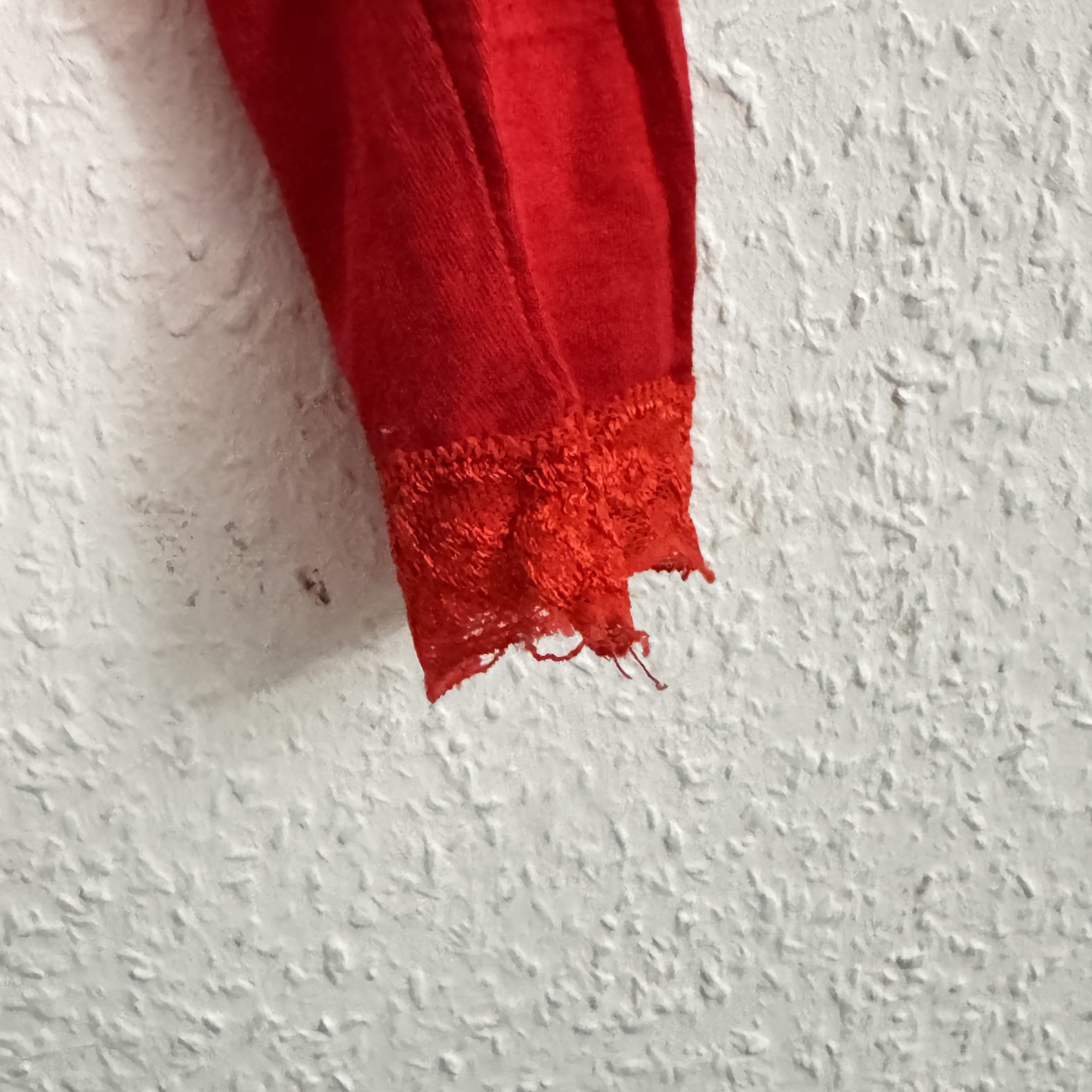 Unbranded Red Lace Trim Long Sleeve Top Size M 2639 image 4