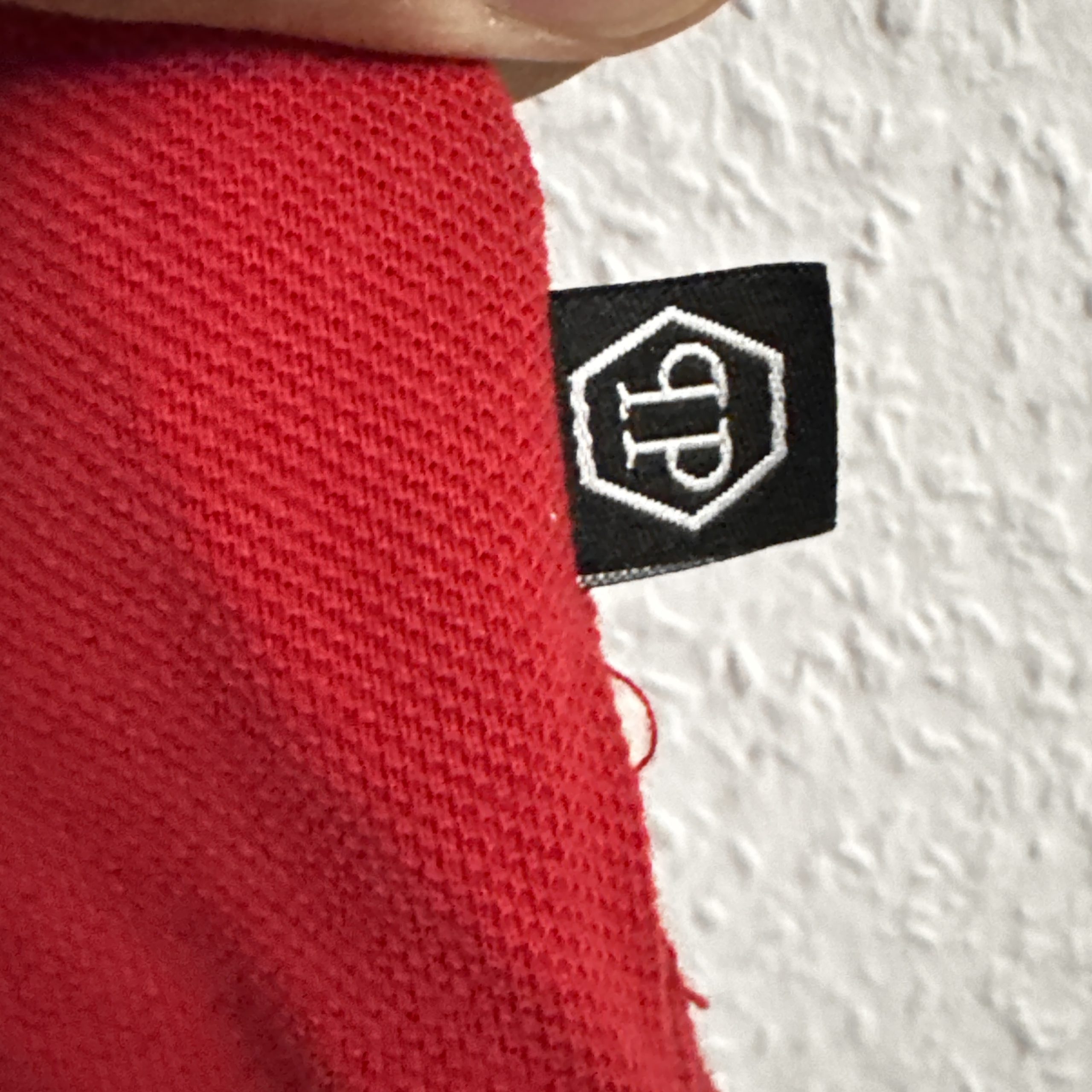 Philipp Plein Red Polo Shirt XL Hex Logo 1978 Cuffs 2643 image 7