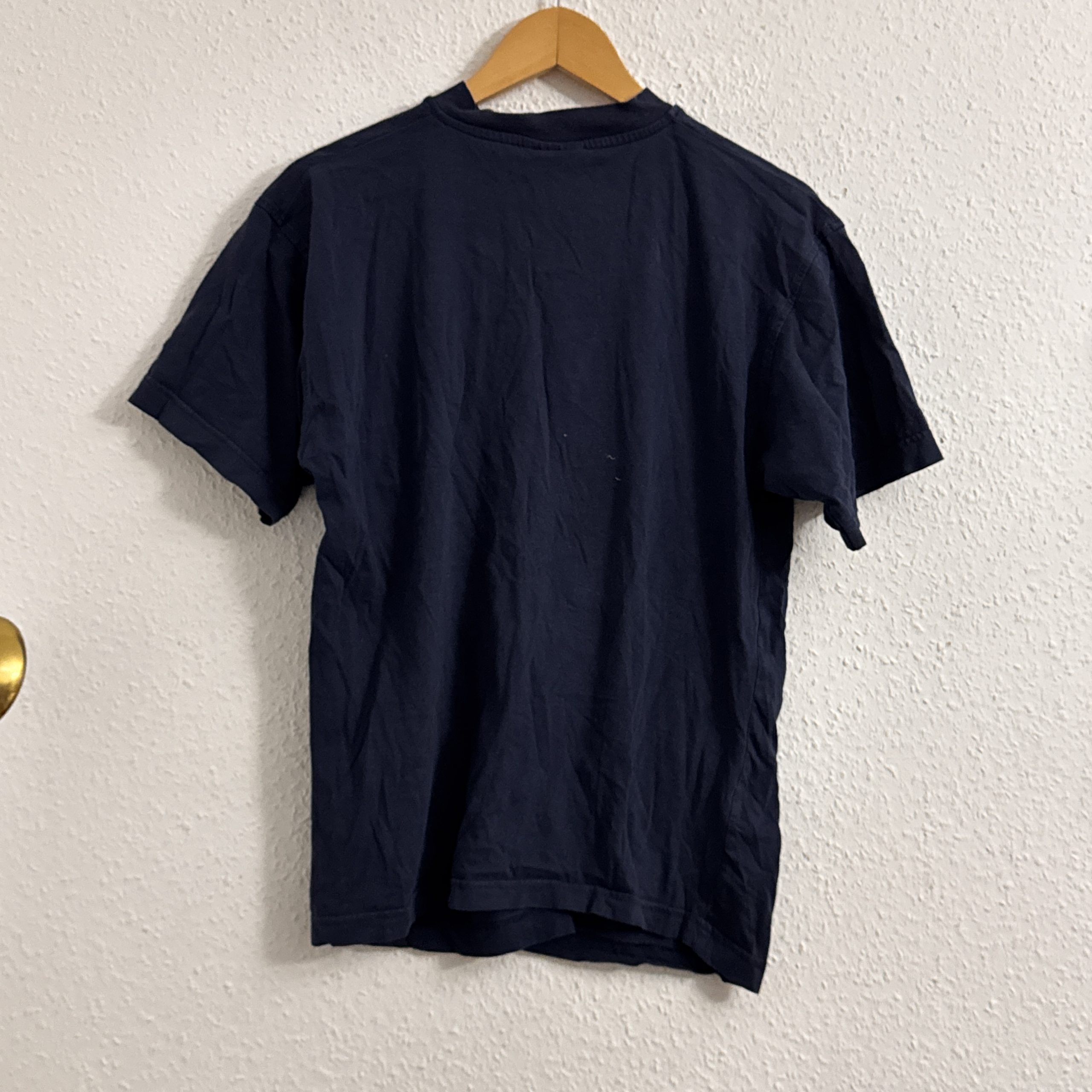 Kappa Navy Blue V-Neck Logo T-Shirt M 2650 image 9