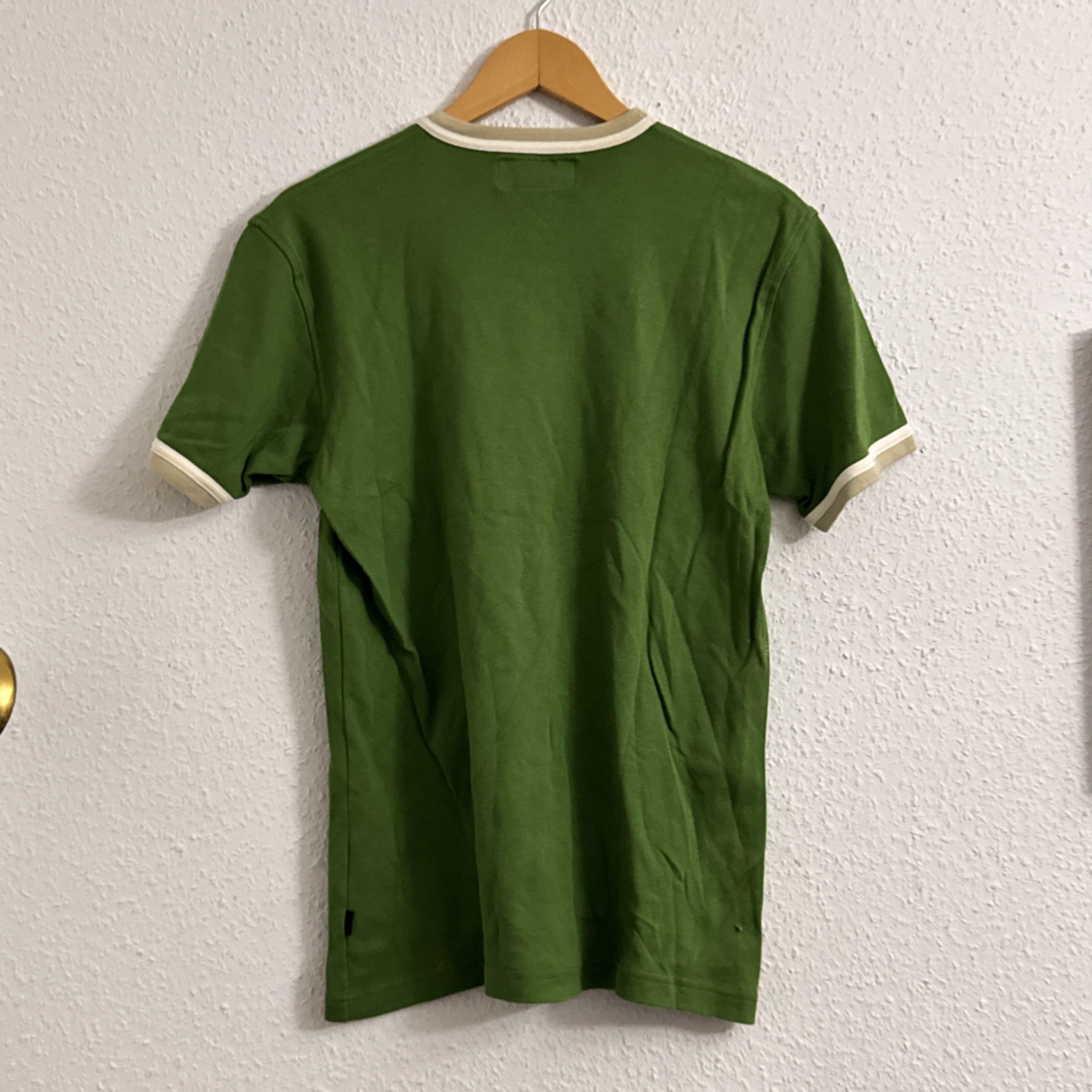 Jack & Jones Green & White Crew Neck T-Shirt Large Cotton 2652 image 7