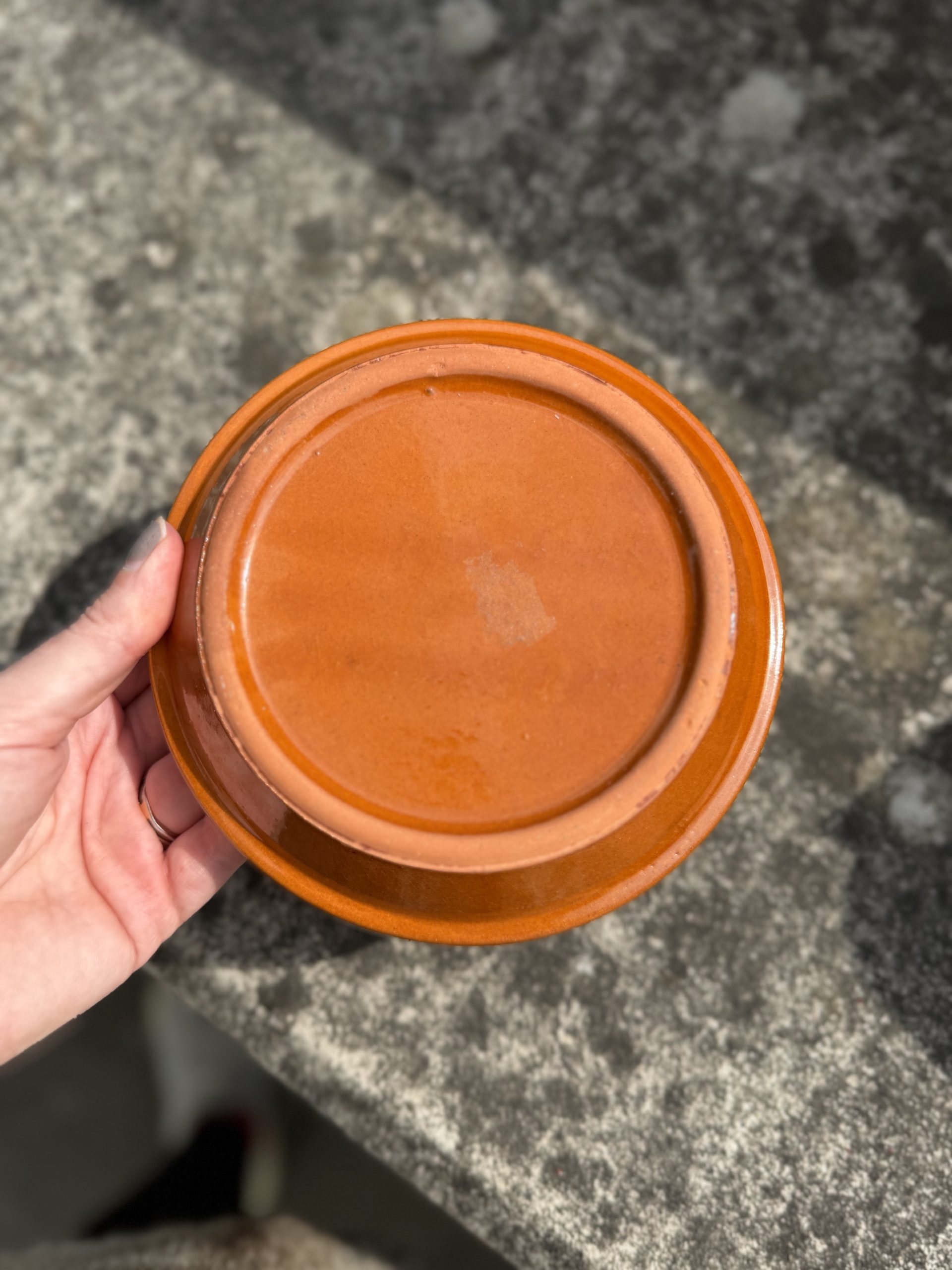 Mediterranean Brown Ceramic Olive Dish with Two Small Containers image 7