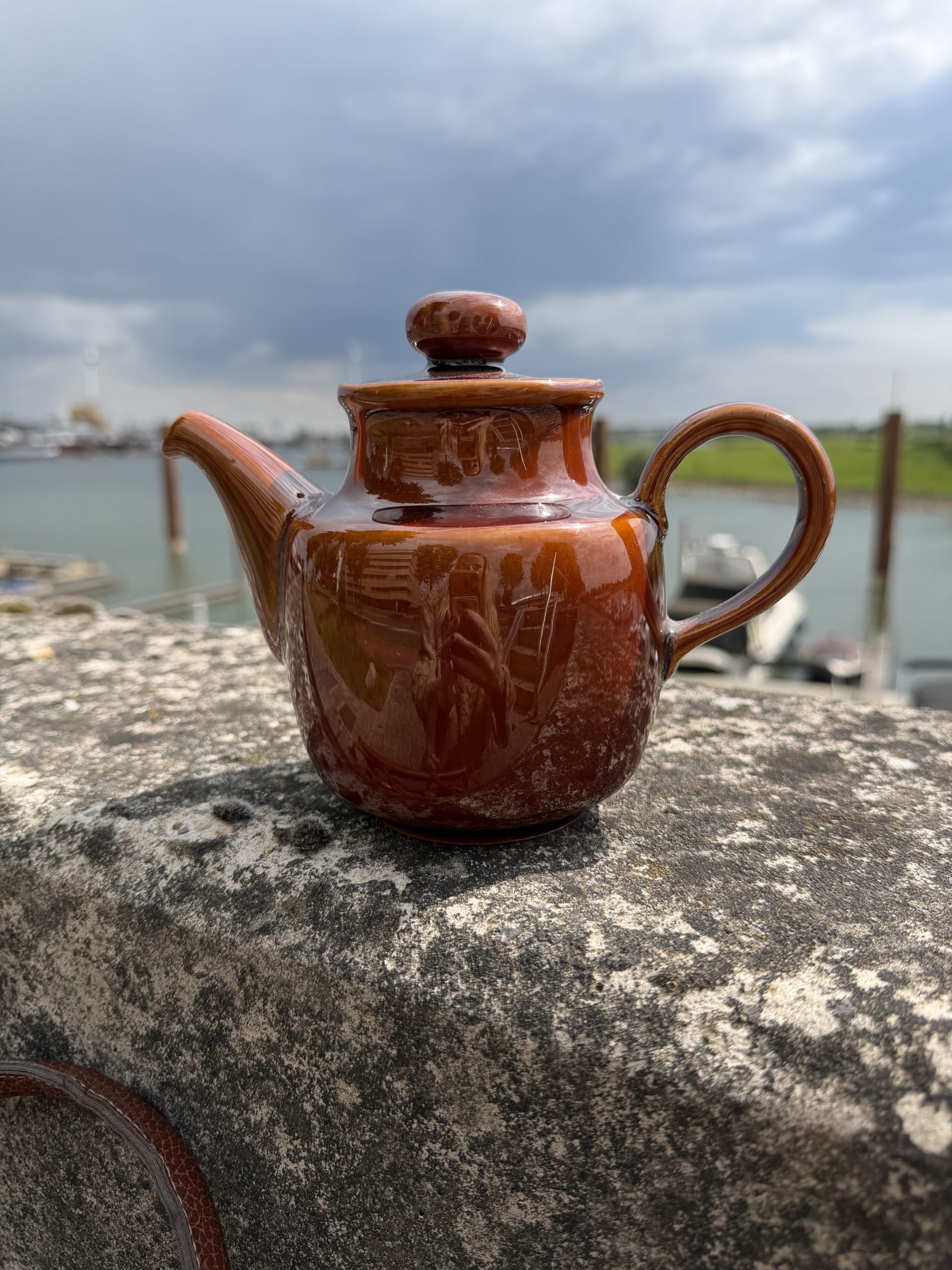 Colditz Brown Vintage Ceramic Teapot