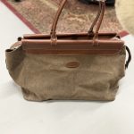 Preppy Genuine Leather Large Weekend Handbag