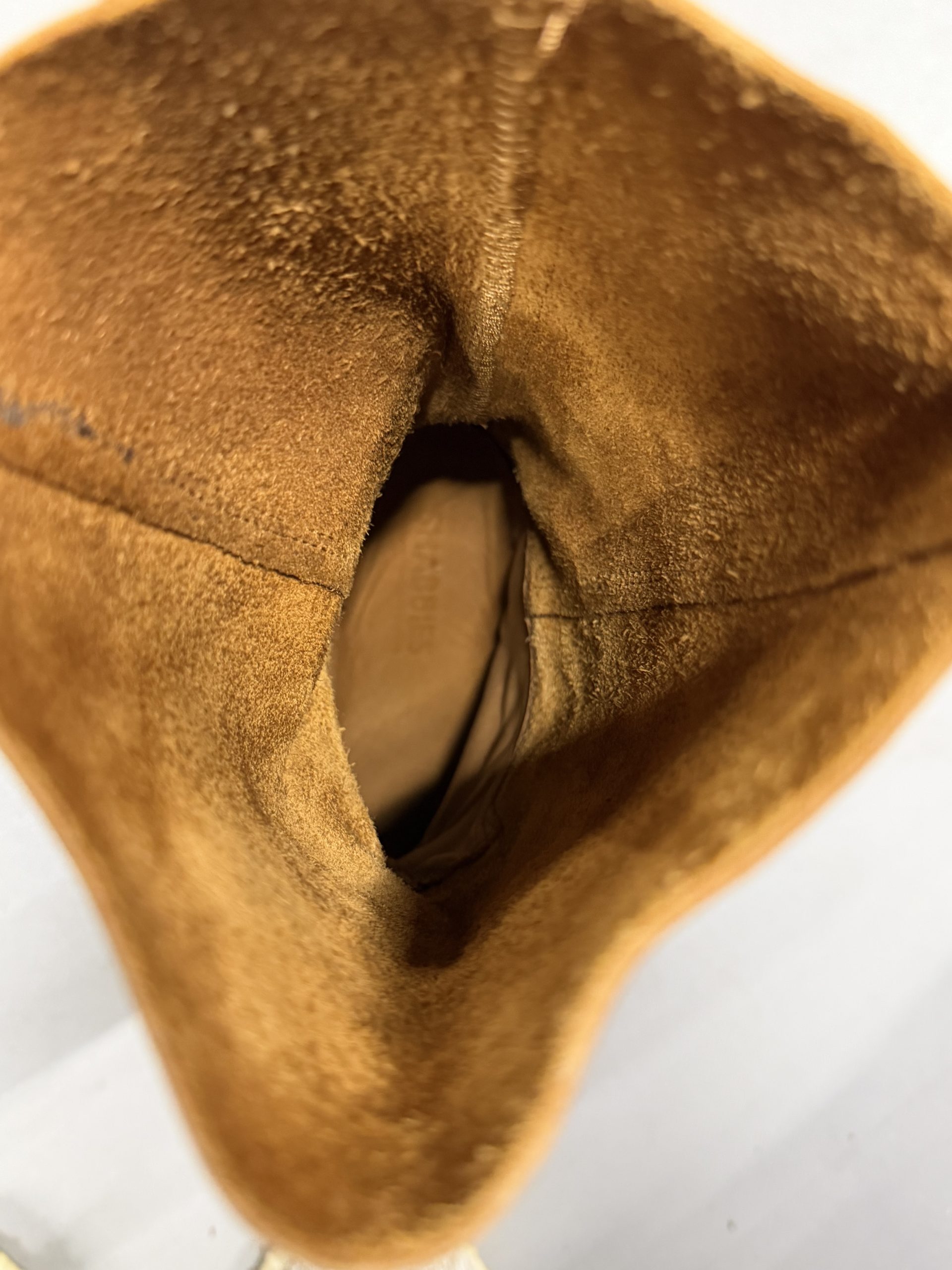 Shabbies Boho Tan Leather Mid-Calf Boots Size 38 image 10