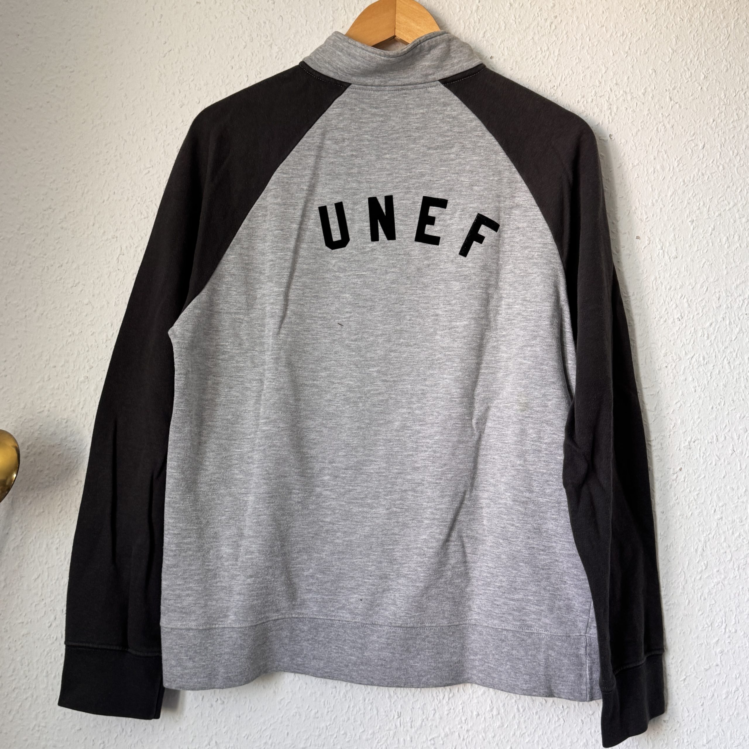 H&Divided Grey & Black Full Zip Sweatshirt Large Cotton Blend 2655 image 6