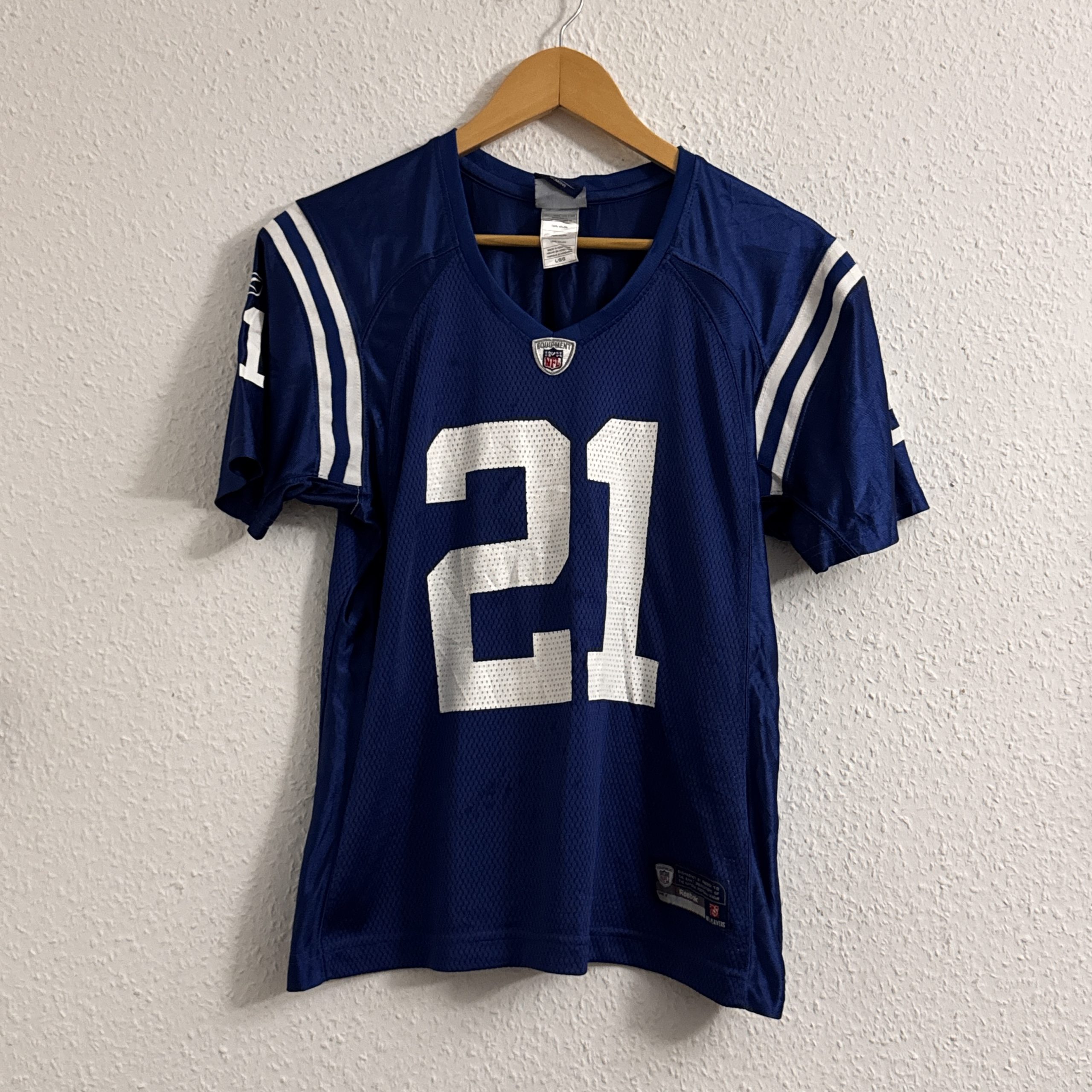 Reebok Blue NFL Equipment Football Jersey Size L 2667