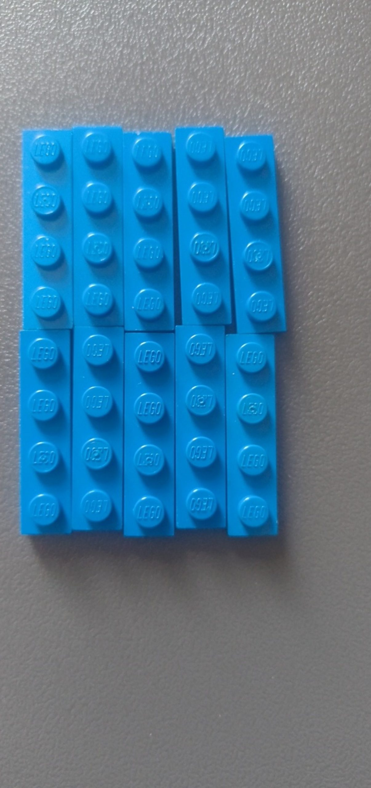 LEGO Blue plates 1x4 x10 brand new fast pnp cheap vb09
