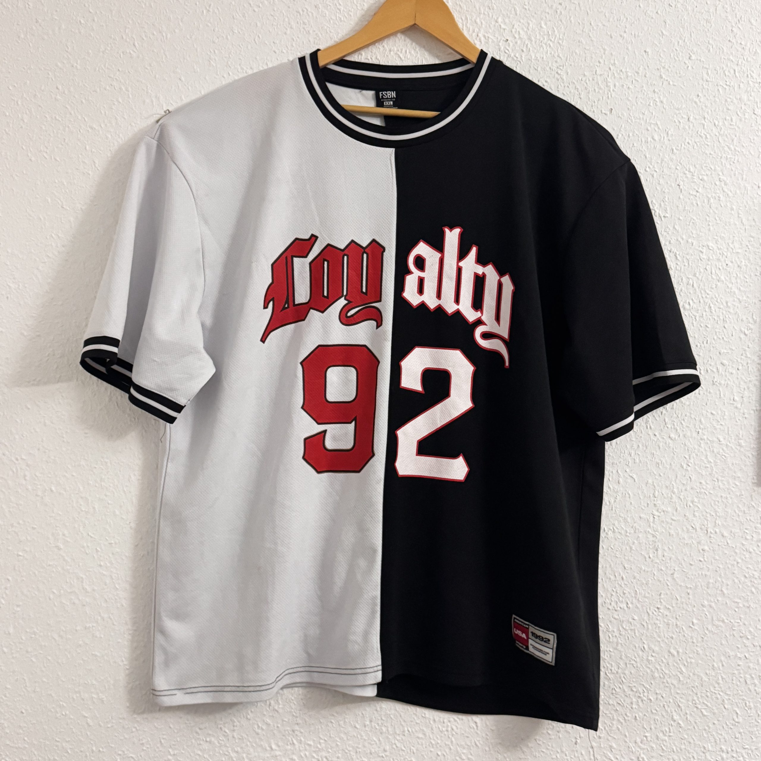 FSBN Black & White Loyalty 92 Graphic T-Shirt XXL 2682