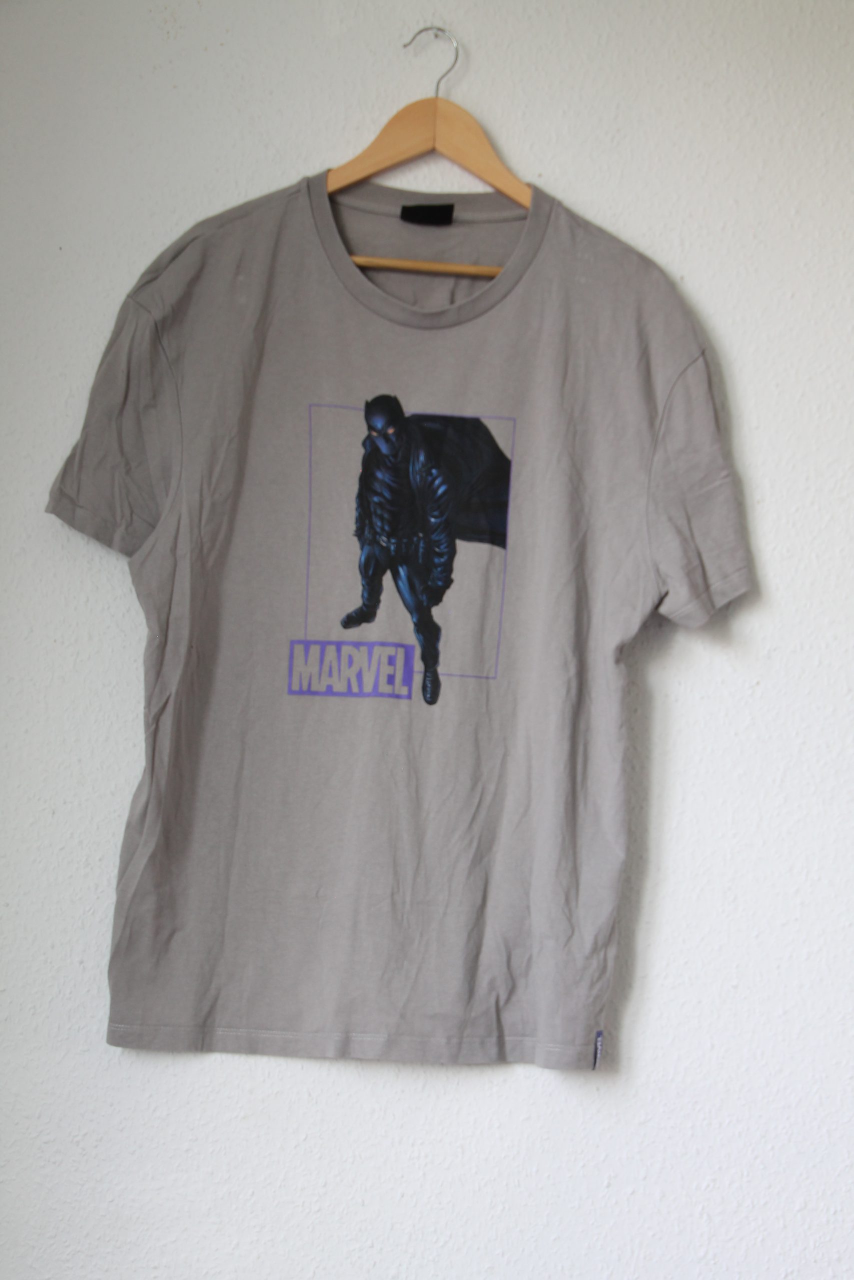 Marvel Grey Black Panther Graphic T-Shirt M 2708