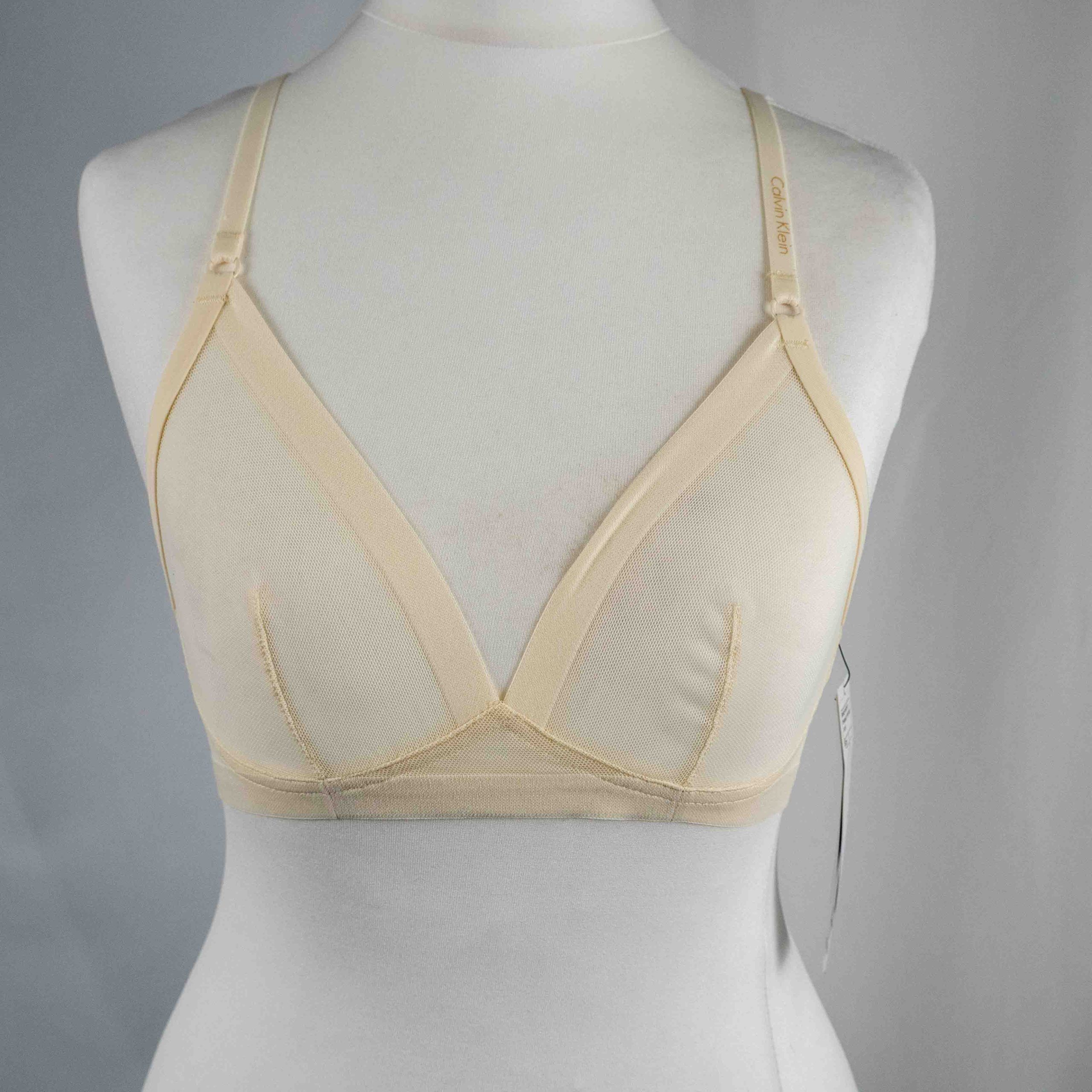 Calvin Klein Nude Sculpted Triangle Bra Size S NEW WITH TAGS
