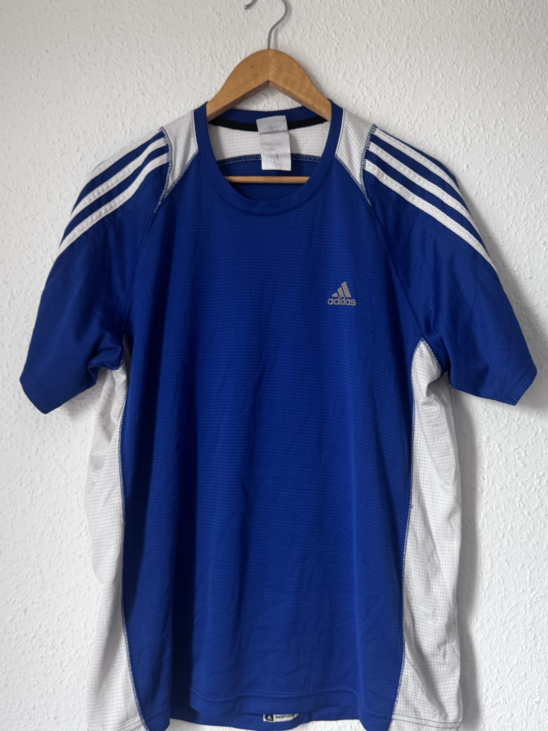 Adidas Blue & White Sports Jersey Size L 798