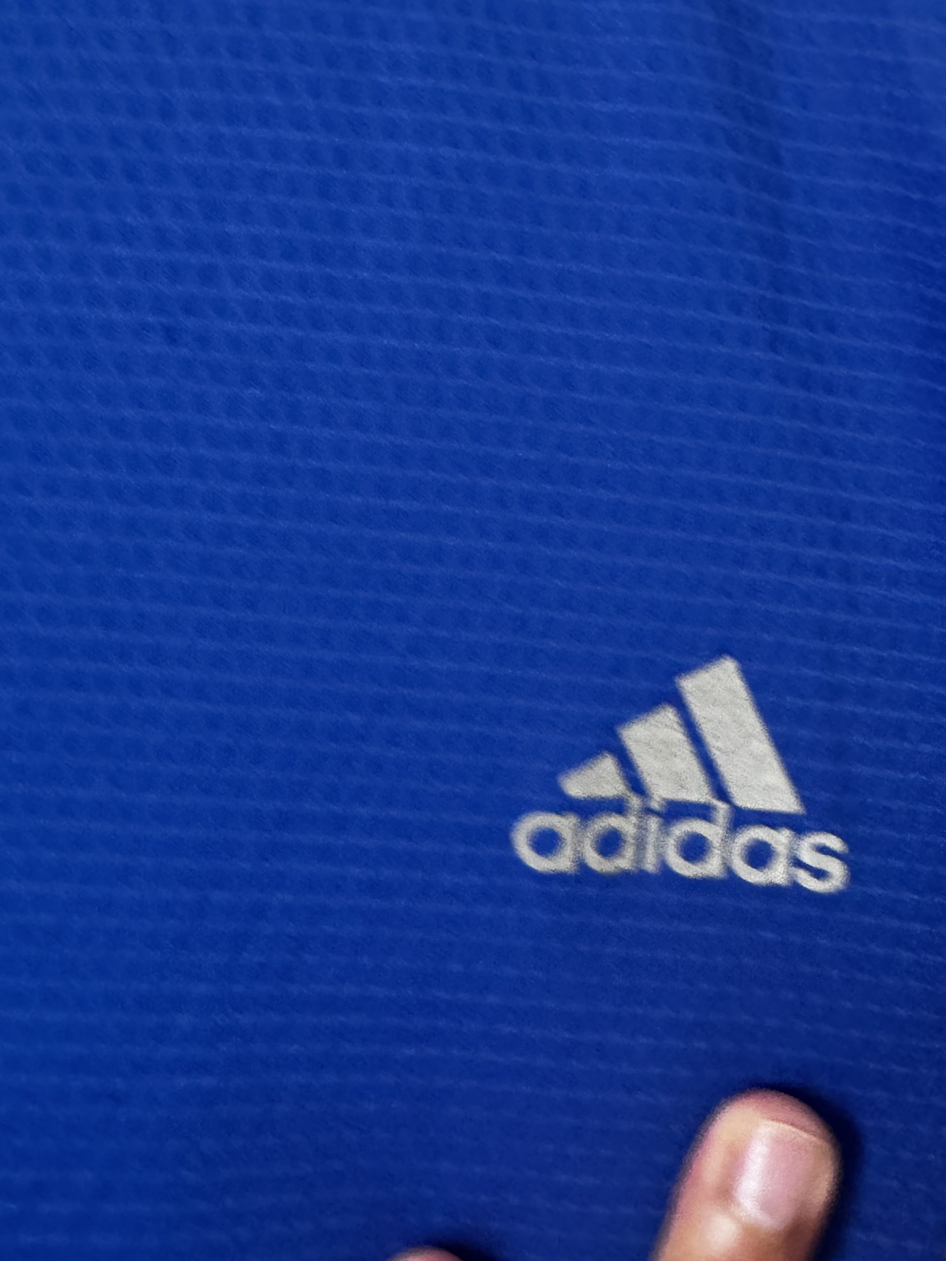 Adidas Blue & White Sports Jersey Size L 798 image 3
