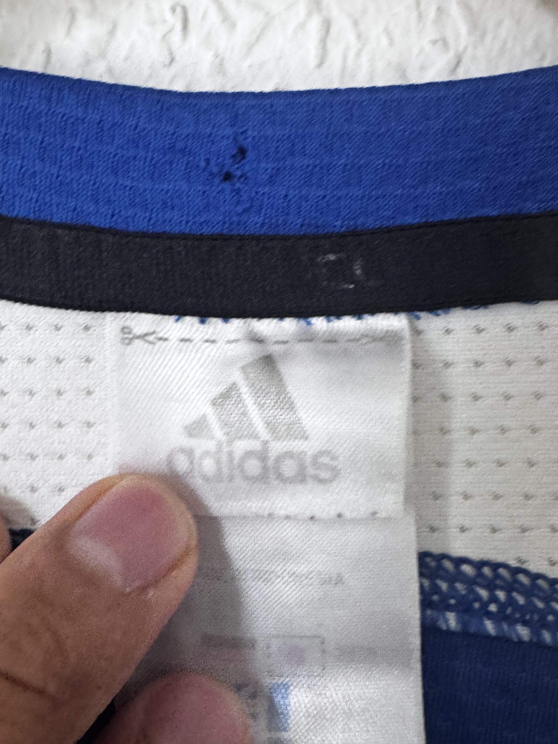 Adidas Blue & White Sports Jersey Size L 798 image 4