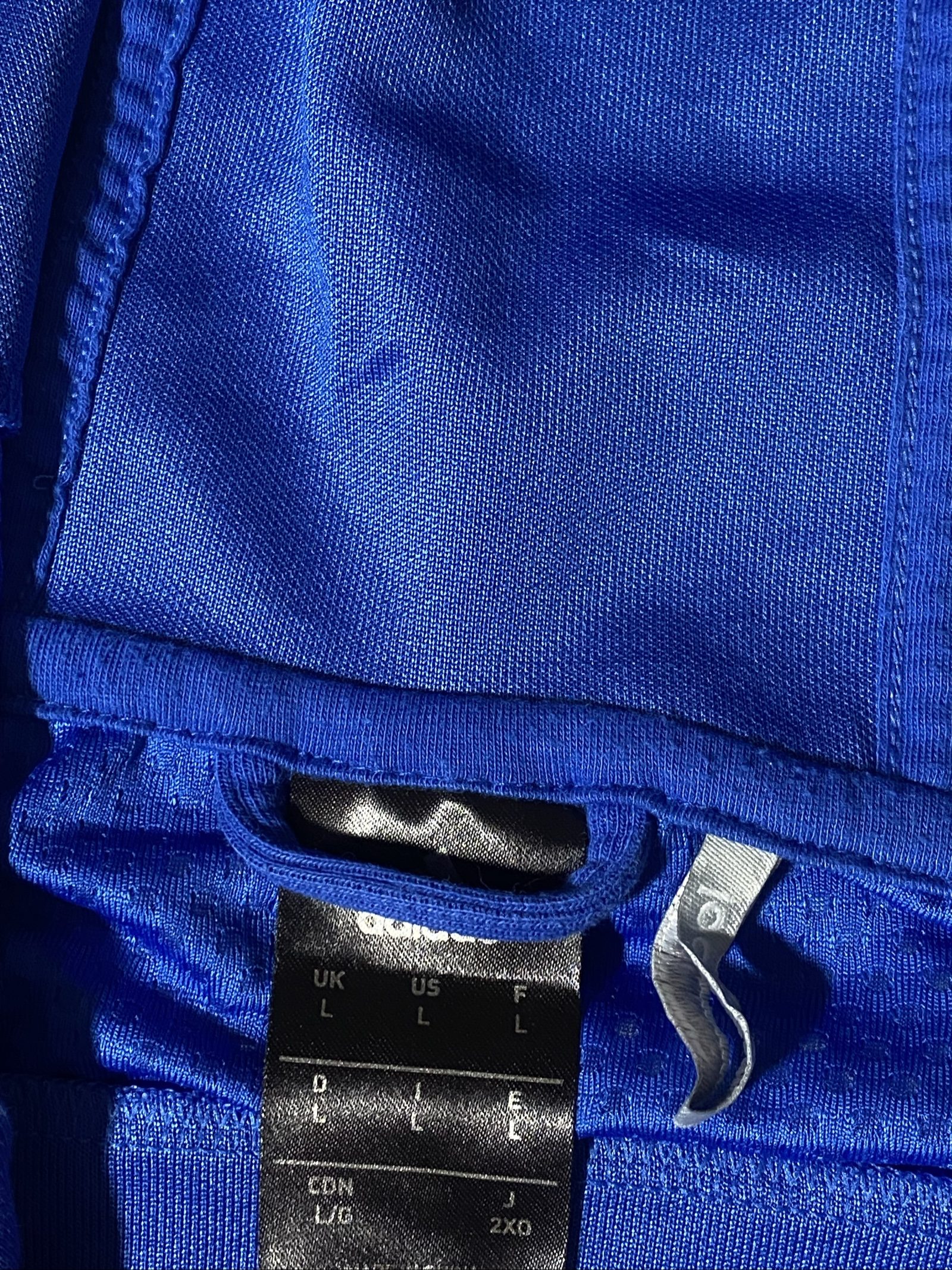 Felpa con zip Adidas Blue Hooded Jacket Large Lightweight Zippered image 4