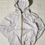 Felpa K-Way White Hoodie Medium Full Zip Cotton Blend