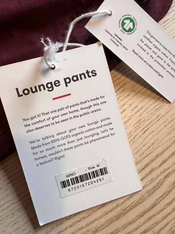 A-Dam Lounge Pants Minimalist New With Tags 100% GOTS Certified Organic Cotton image 6