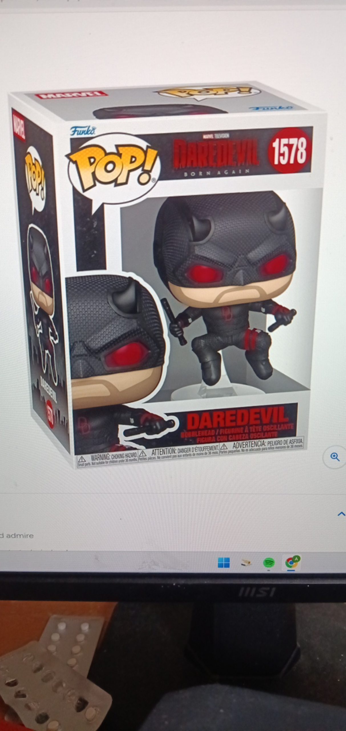 Funko Daredevil Born Again Pop! Vinyl Figure #1578 Black & Red