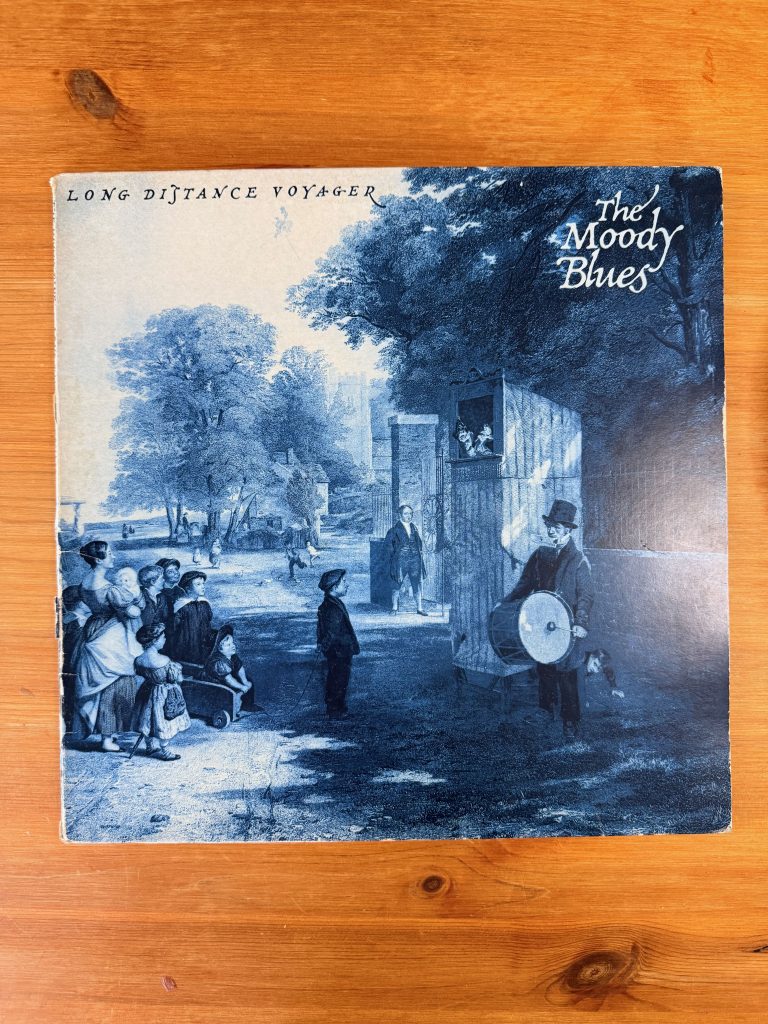 The Moody Blues Blue Long Distance Voyager Vinyl LP Record VG