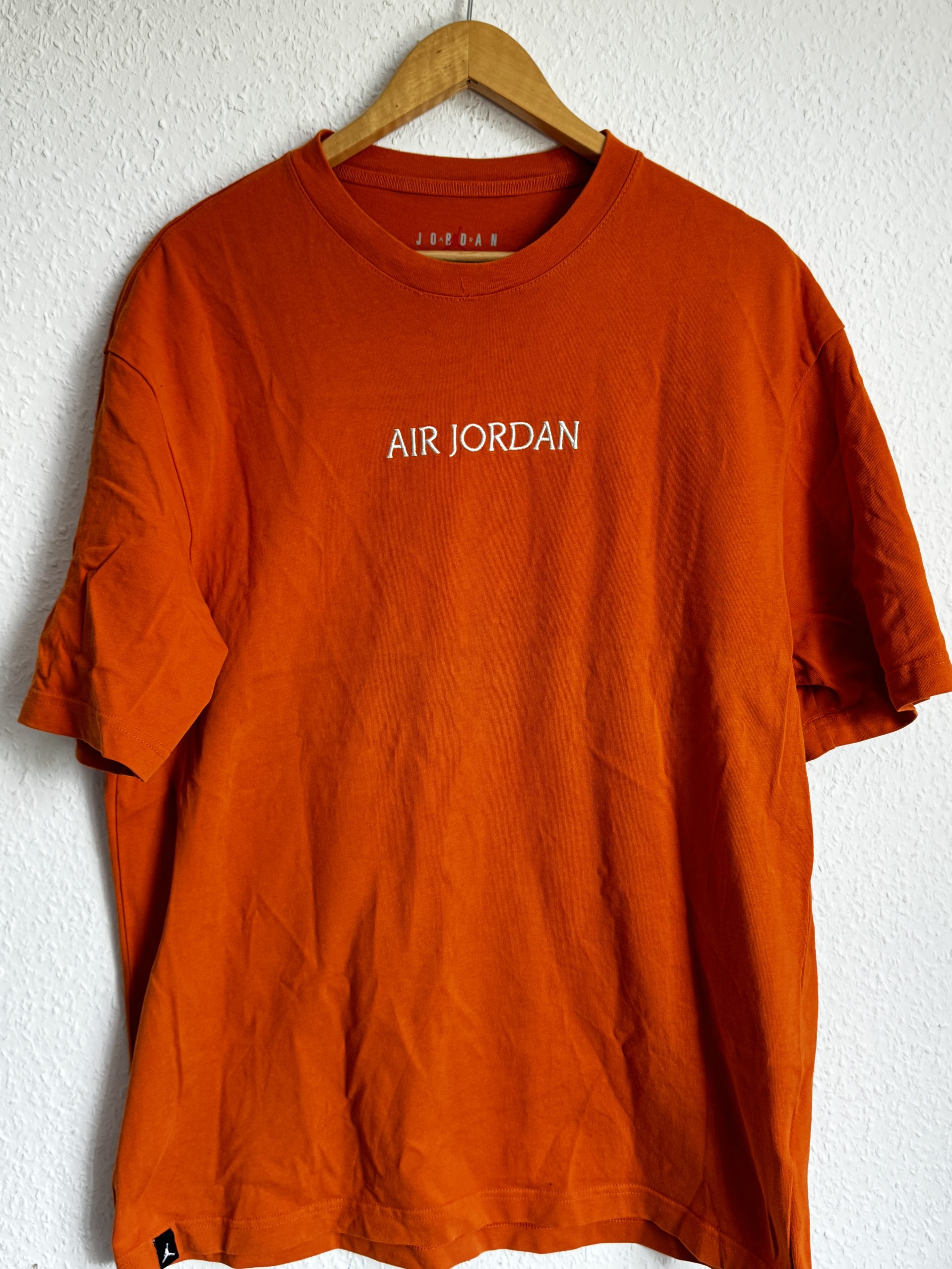 Nike Air Jordan Orange Cotton T-Shirt Medium Chest 105cm 555