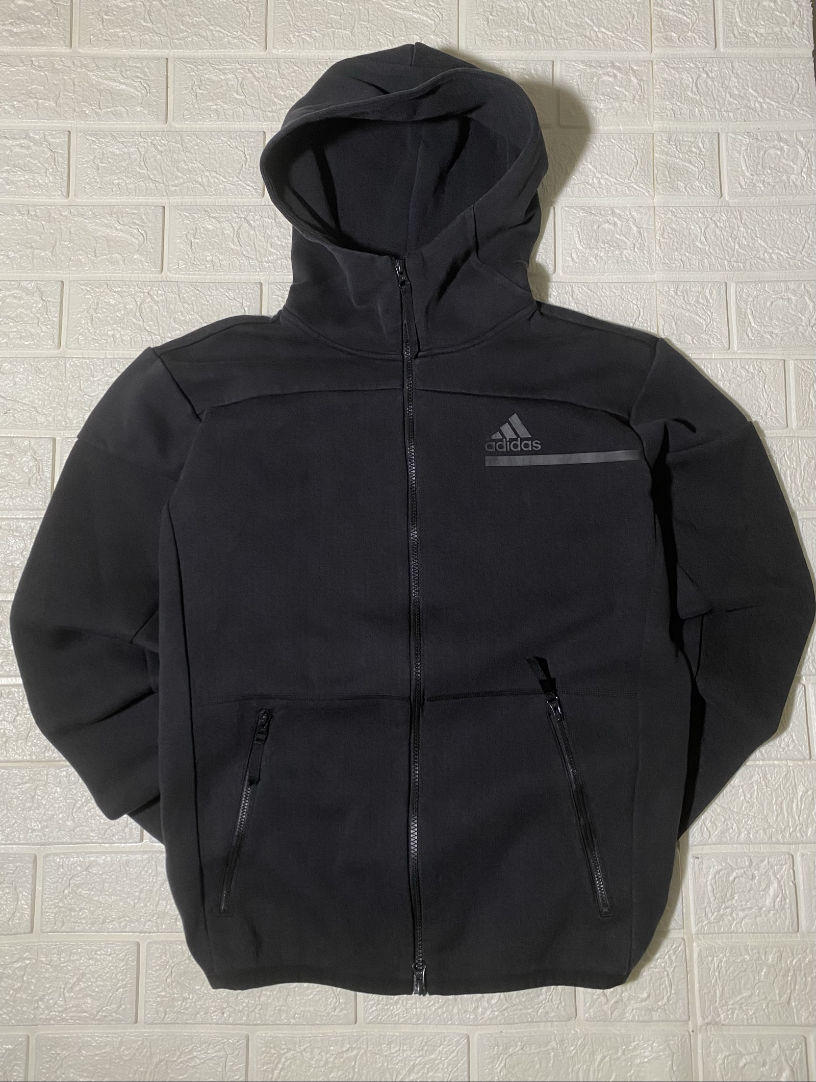 Felpa Adidas Black Primegreen Full-Zip Hoodie Lightweight Sport