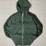 Felpa Adidas Green Hooded Zip-Up Hoodie Casual