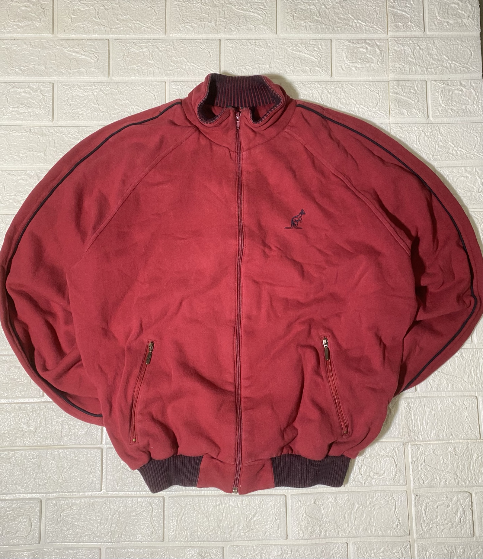 Felpa Australian by L'Alpina Burgundy Zip Up