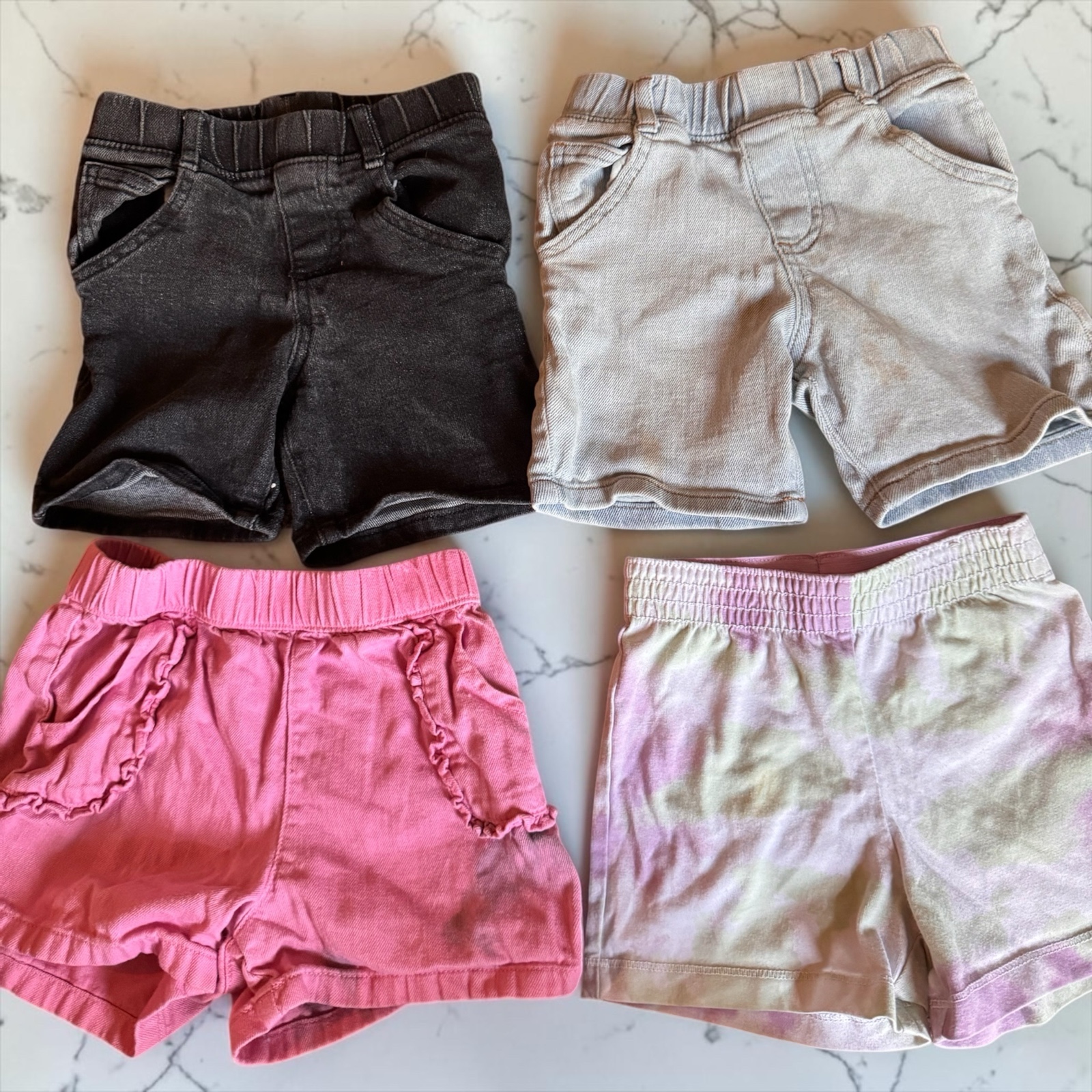 Garanimals Multi-Colour Cotton Toddler Shorts 3T 4-Pack