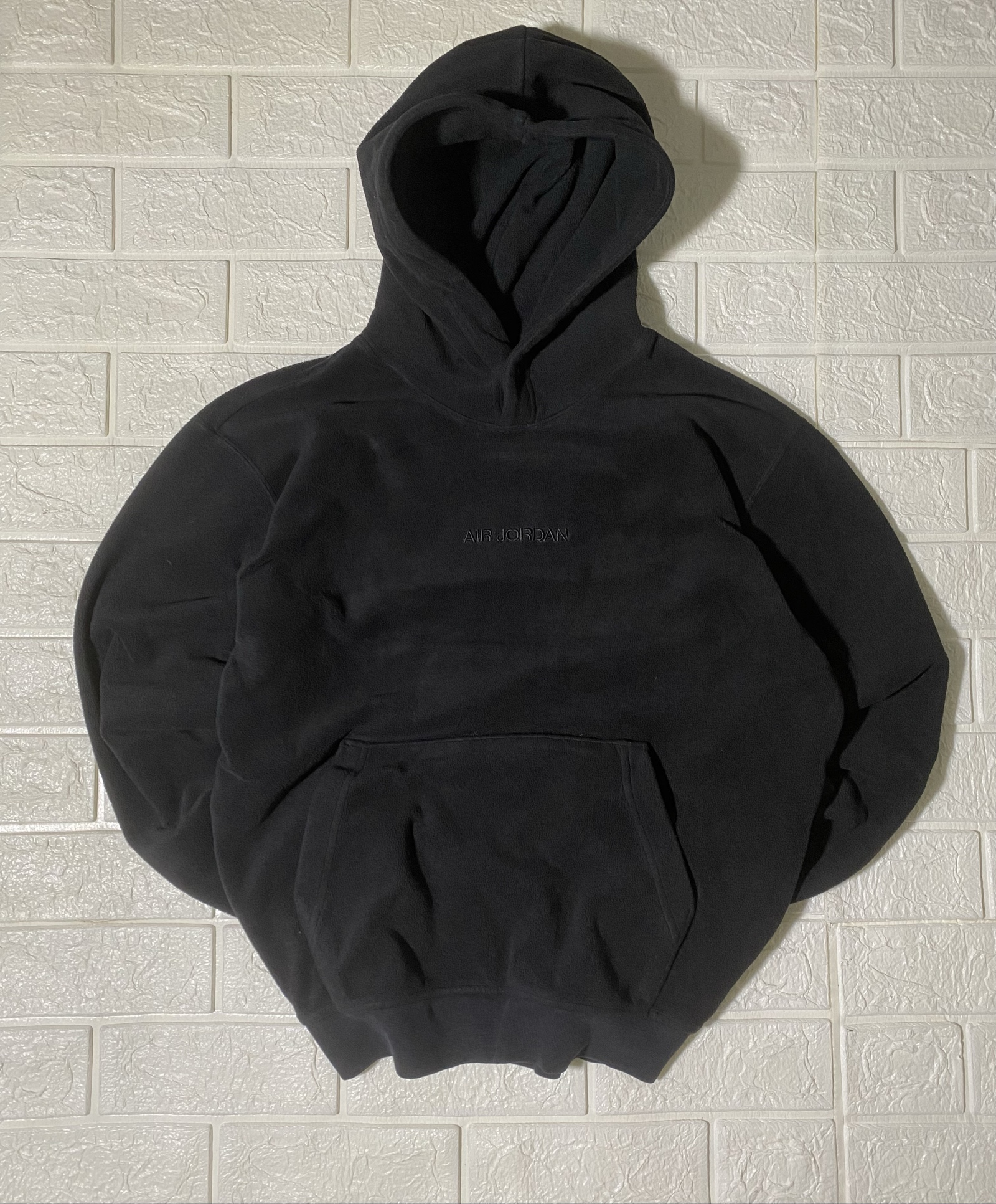 Air Jordan Black Fleece Hoodie Large Soft Texture