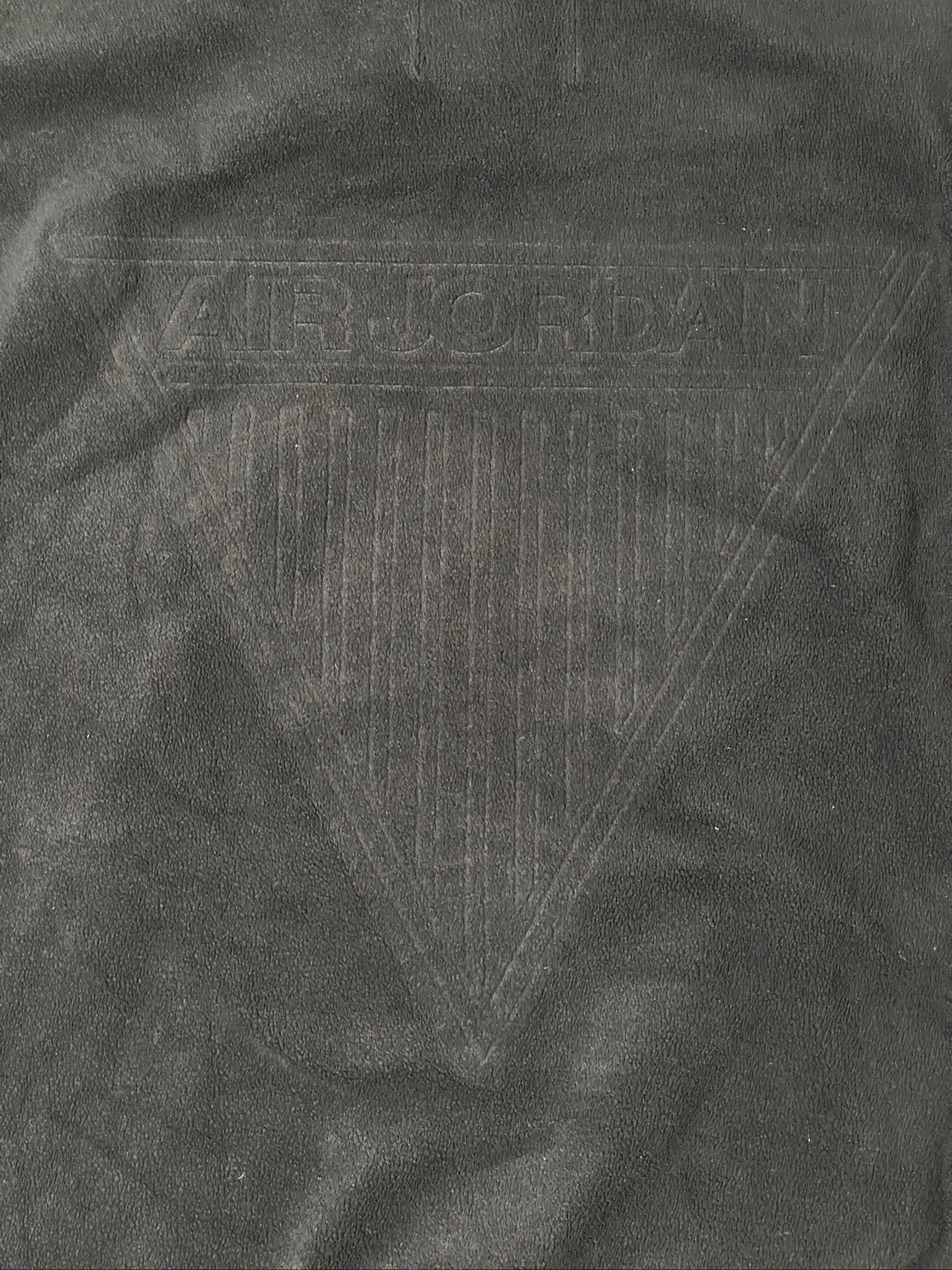 Air Jordan Black Fleece Hoodie Large Soft Texture image 7