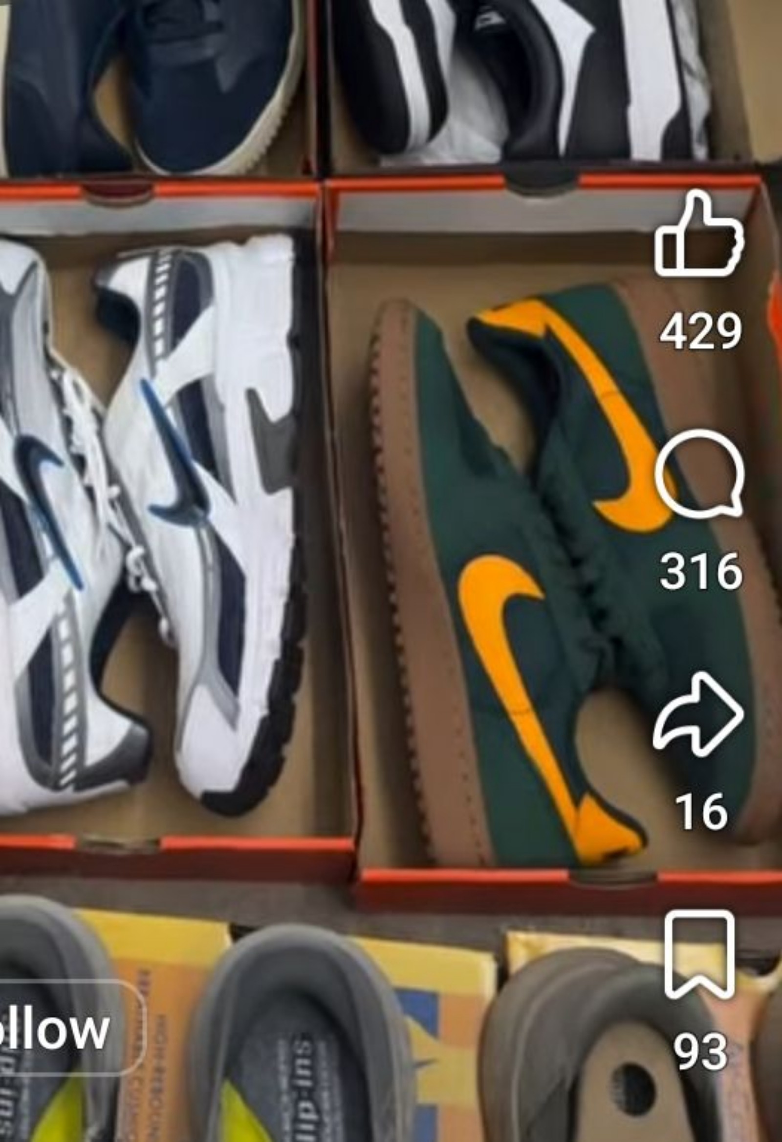 Nike Green & Yellow Sneakers US 10
