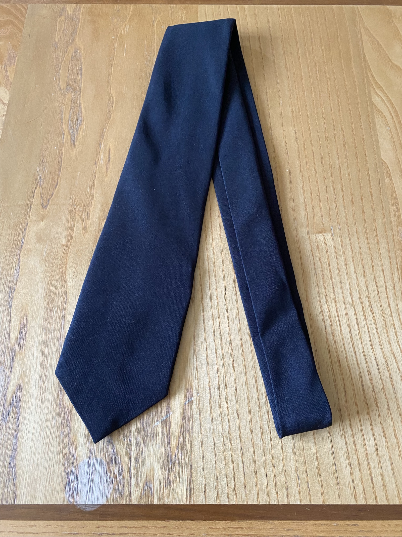 Plain Black Tie - One Size