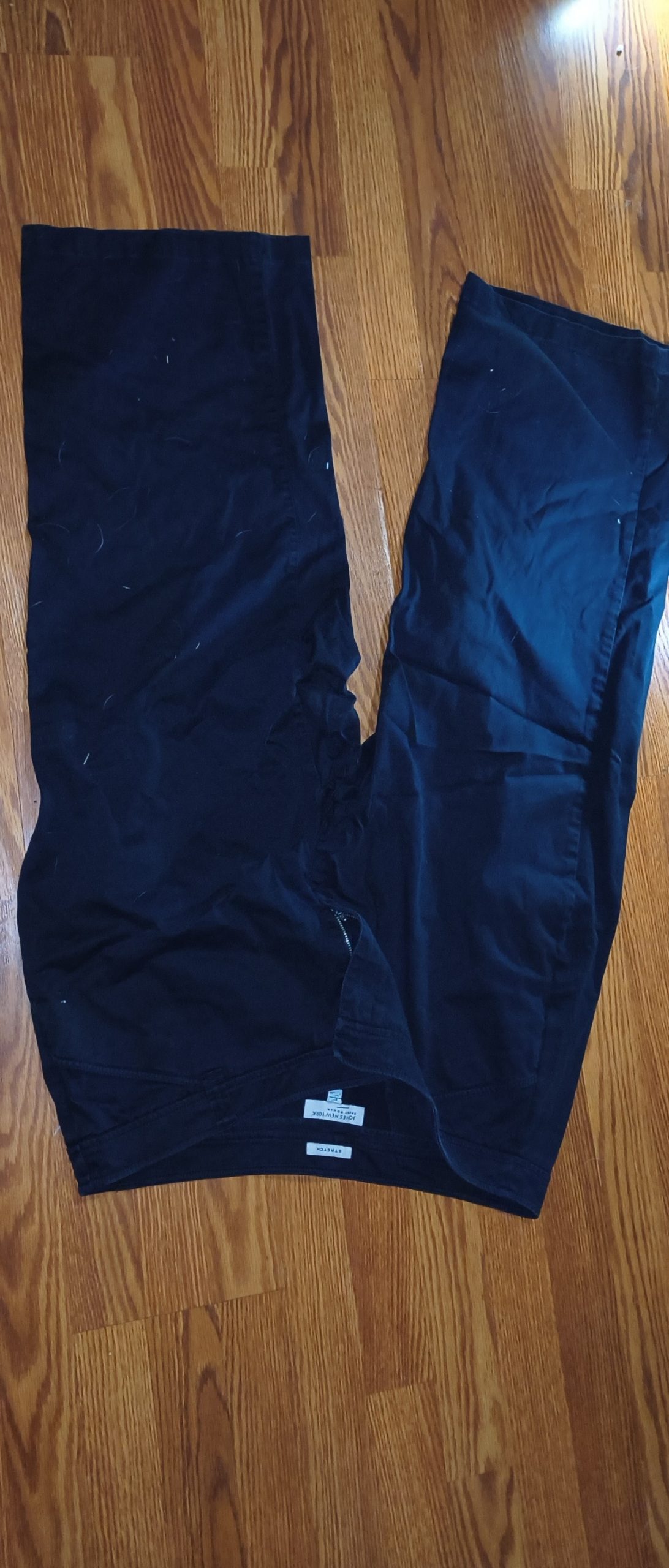 Jones New York Black Straight Fit Chino Pants Size 8 Women
