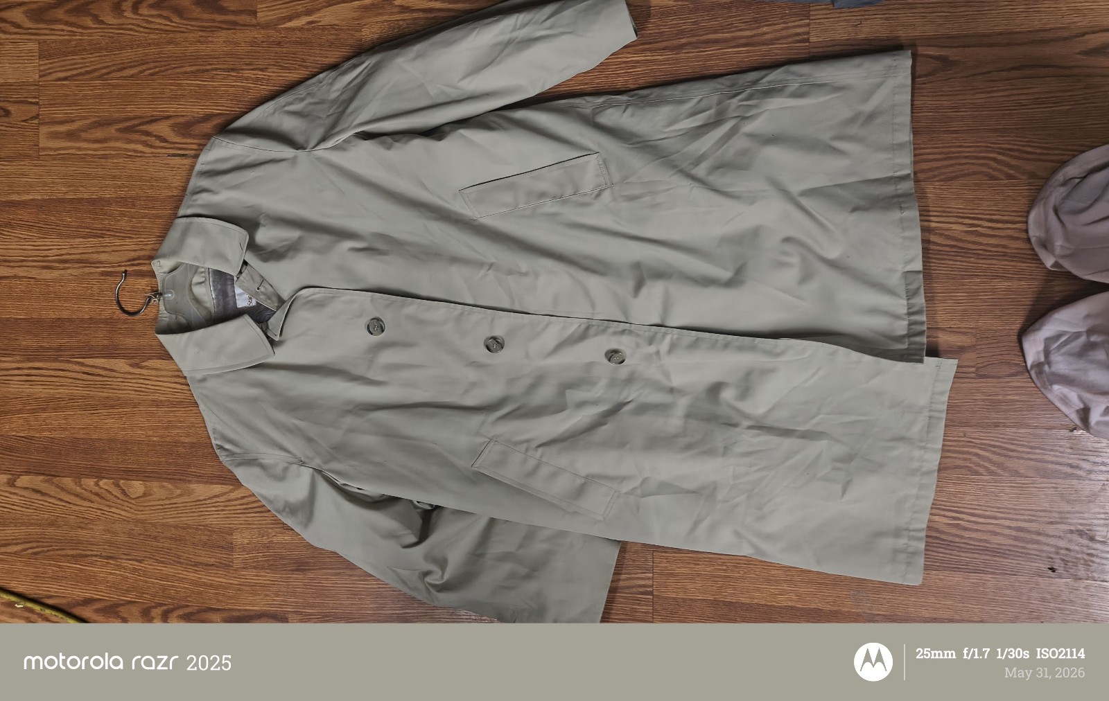NWOT Stanley Blacker Beige Men's Trench Coat 42 Reg Water Resistant Lined