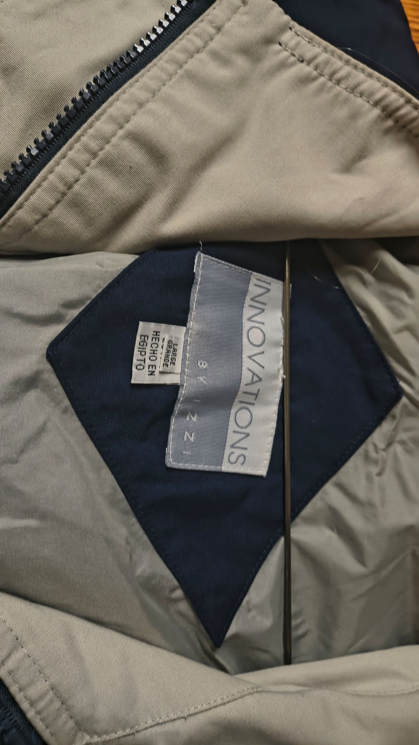 Innovations Navy Blue Hooded Waterproof Rain Jacket Large image 2